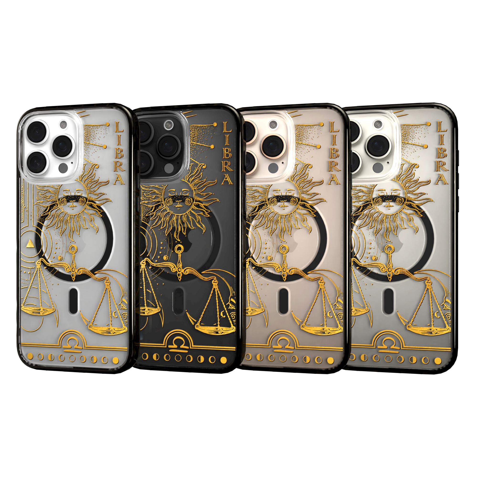 iPhone 16 Series | MagSafe | Zodiac Collection | Libra Libra Gold / iPhone 16 Pro Max / Black