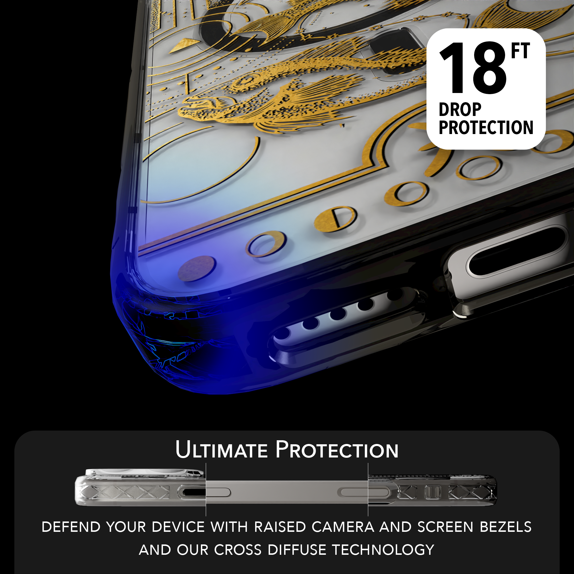 iPhone 16 Series | MagSafe | Zodiac Collection | Pisces Pisces Gold / iPhone 16 Pro Max / Black