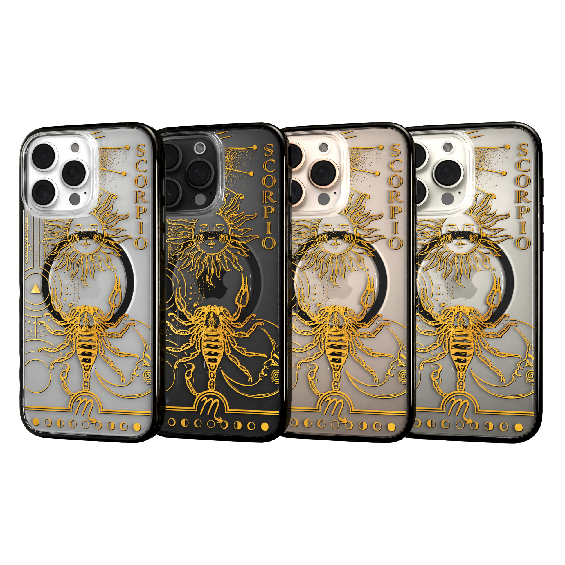 iPhone 16 Series | MagSafe | Zodiac Collection | Scorpio Scorpio Gold / iPhone 16 Pro Max / Black