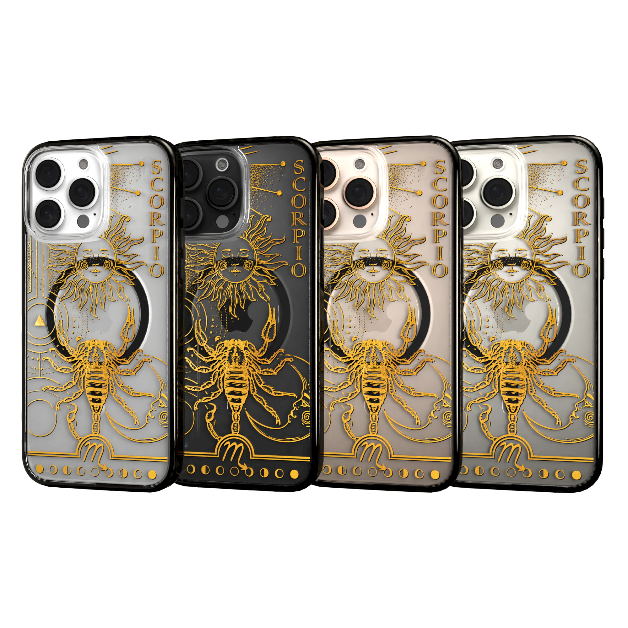 iPhone 16 Series | MagSafe | Zodiac Collection | Scorpio Scorpio Gold / iPhone 16 Pro Max / Black