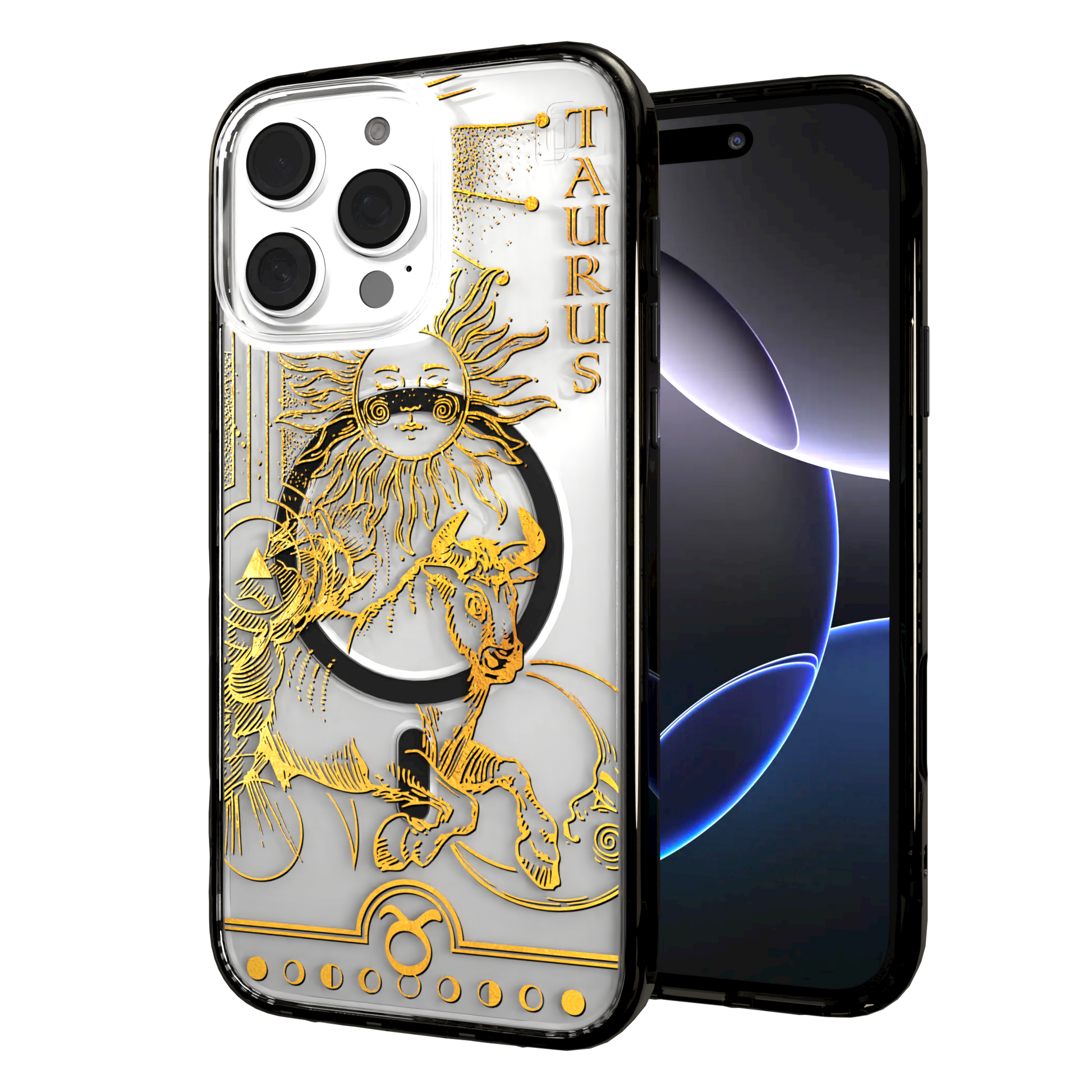 iPhone 16 Series | MagSafe | Zodiac Collection | Taurus Taurus Gold / iPhone 16 Pro Max / Black