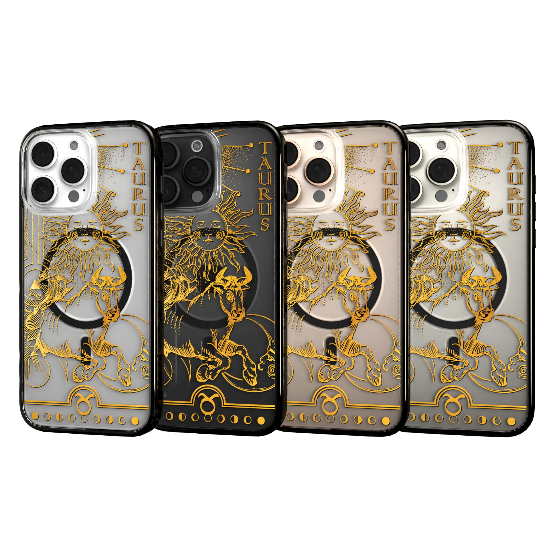 iPhone 16 Series | MagSafe | Zodiac Collection | Taurus Taurus Gold / iPhone 16 Pro Max / Black