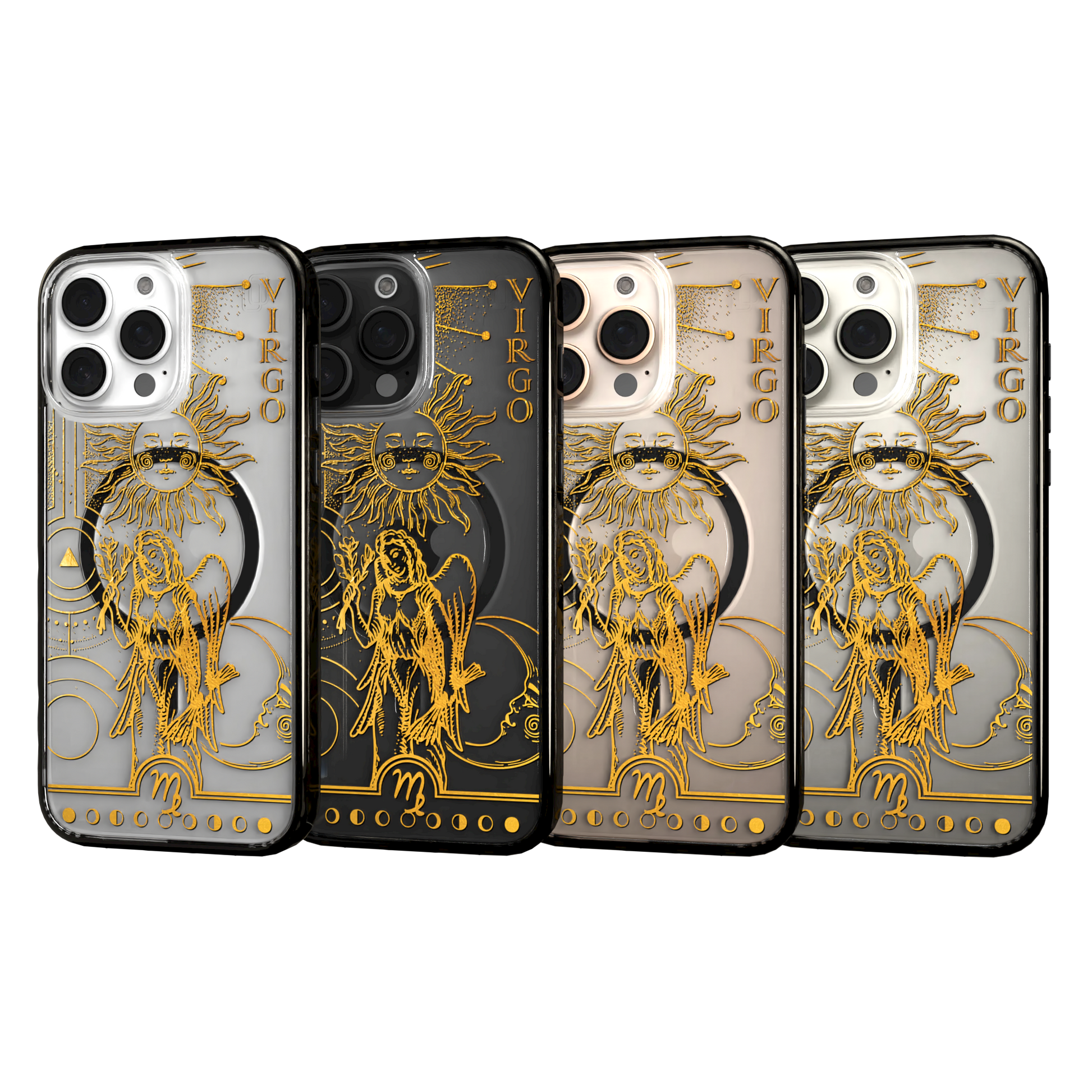 iPhone 16 Series | MagSafe | Zodiac Collection | Virgo Virgo Gold / iPhone 16 Pro Max / Black