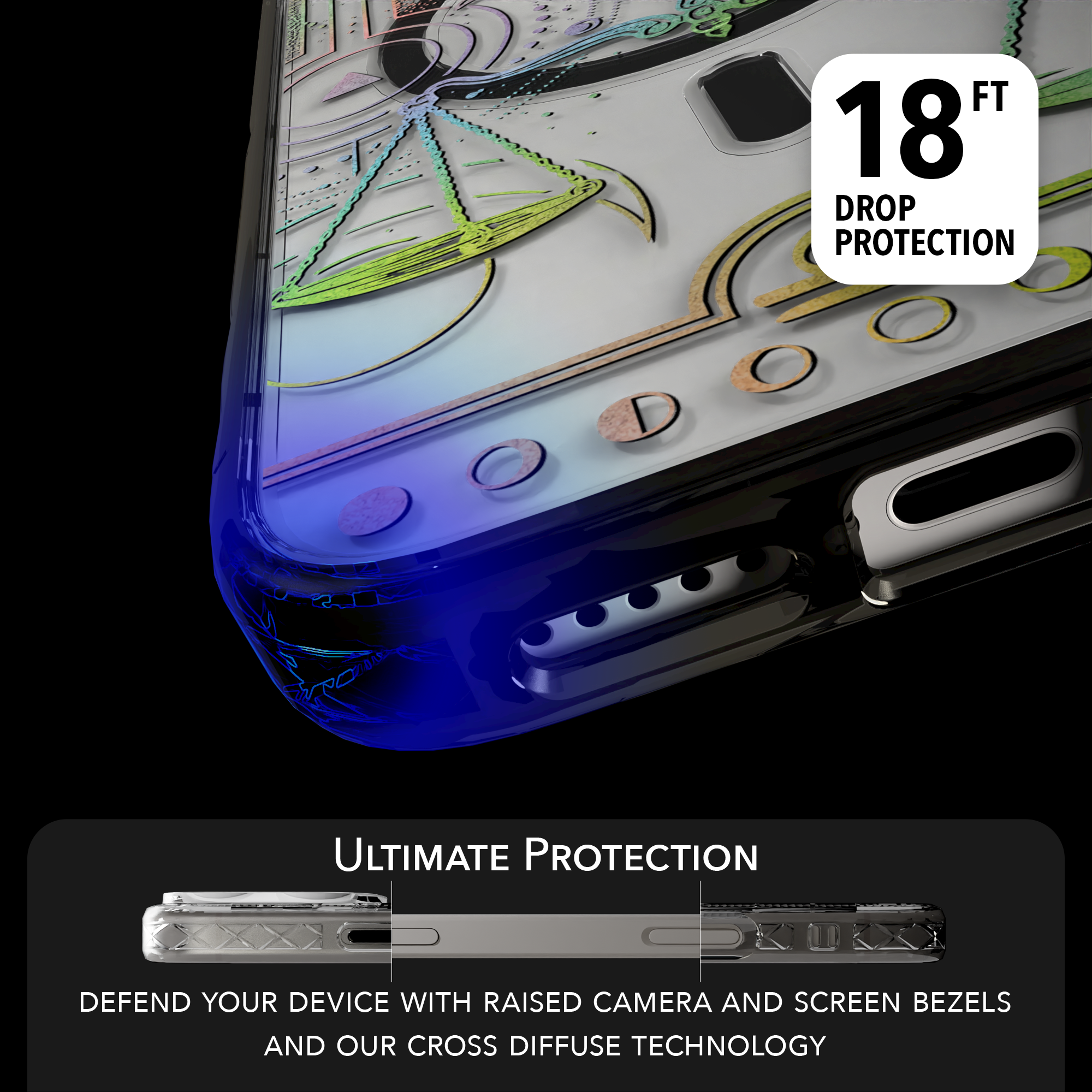 iPhone 16 Series | MagSafe | Zodiac Collection | Libra Libra Rainbow / iPhone 16 Pro Max / Black