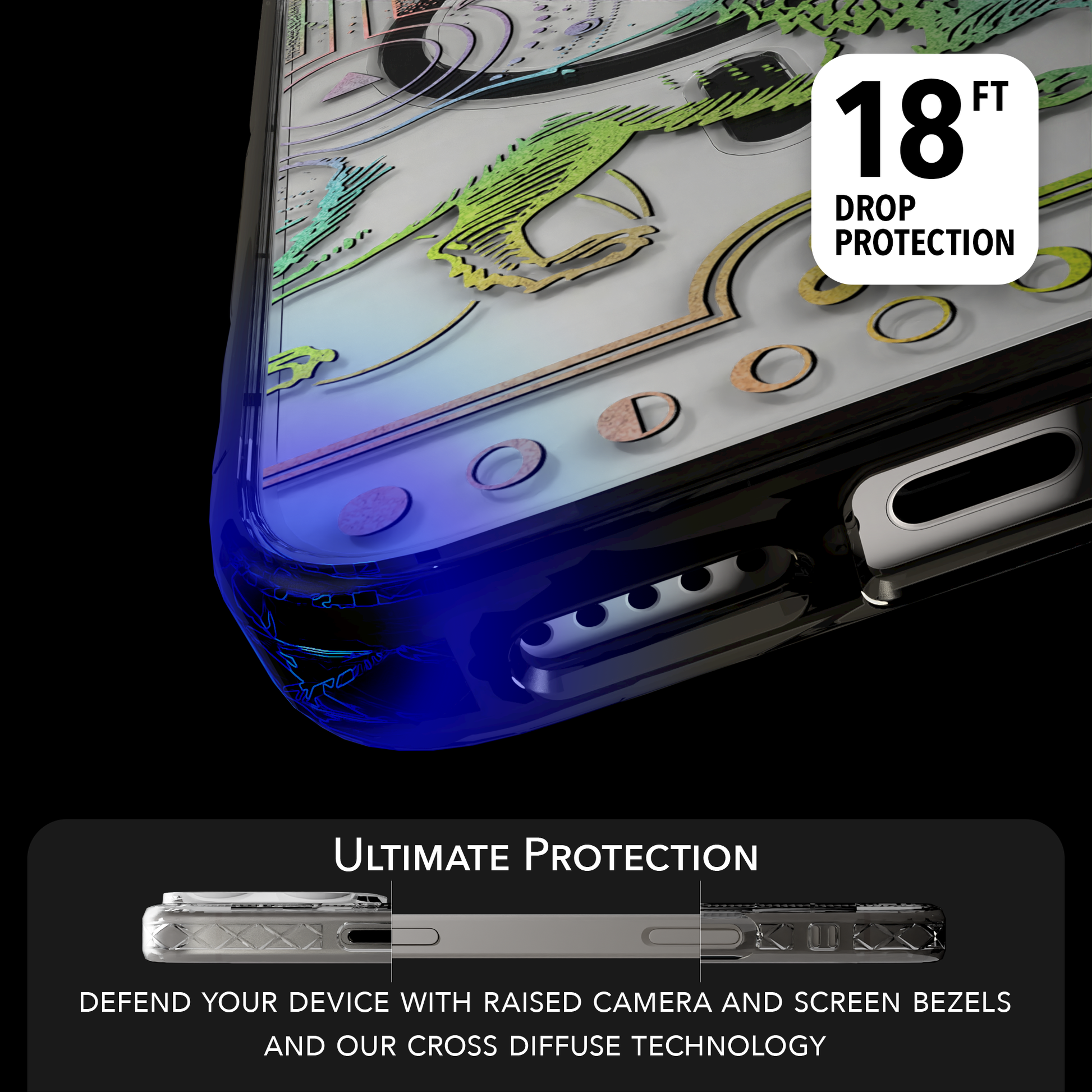 iPhone 16 Series | MagSafe | Zodiac Collection | Leo Leo Rainbow / iPhone 16 Pro Max / Black