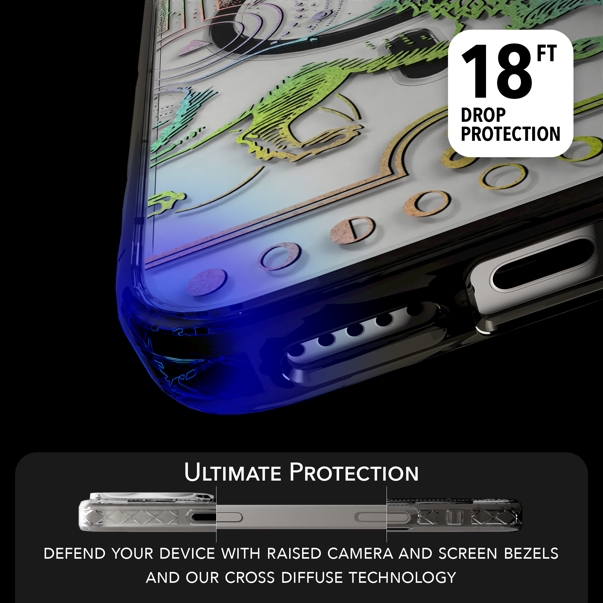 iPhone 16 Series | MagSafe | Zodiac Collection | Leo Leo Rainbow / iPhone 16 Pro Max / Black