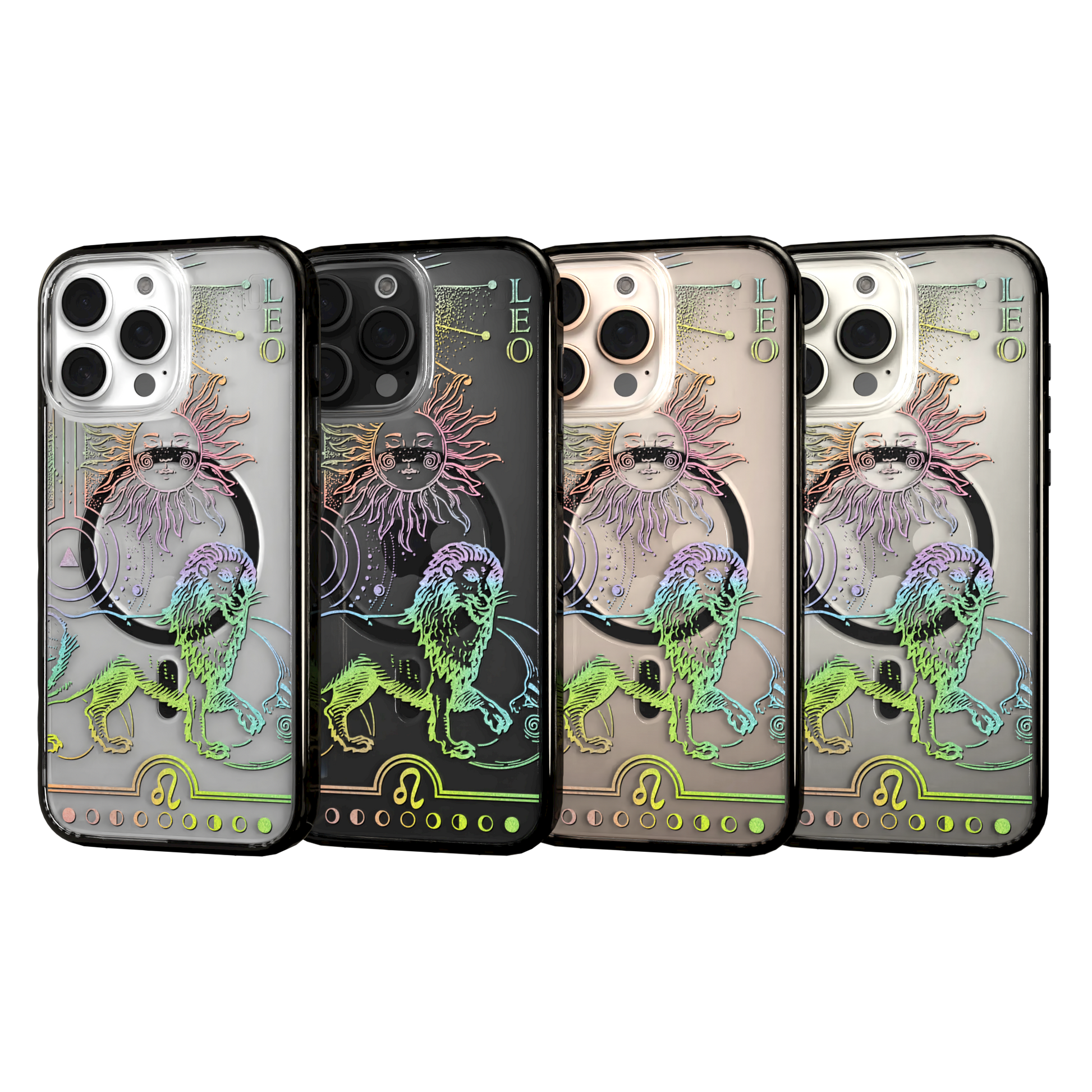 iPhone 16 Series | MagSafe | Zodiac Collection | Leo Leo Rainbow / iPhone 16 Pro Max / Black