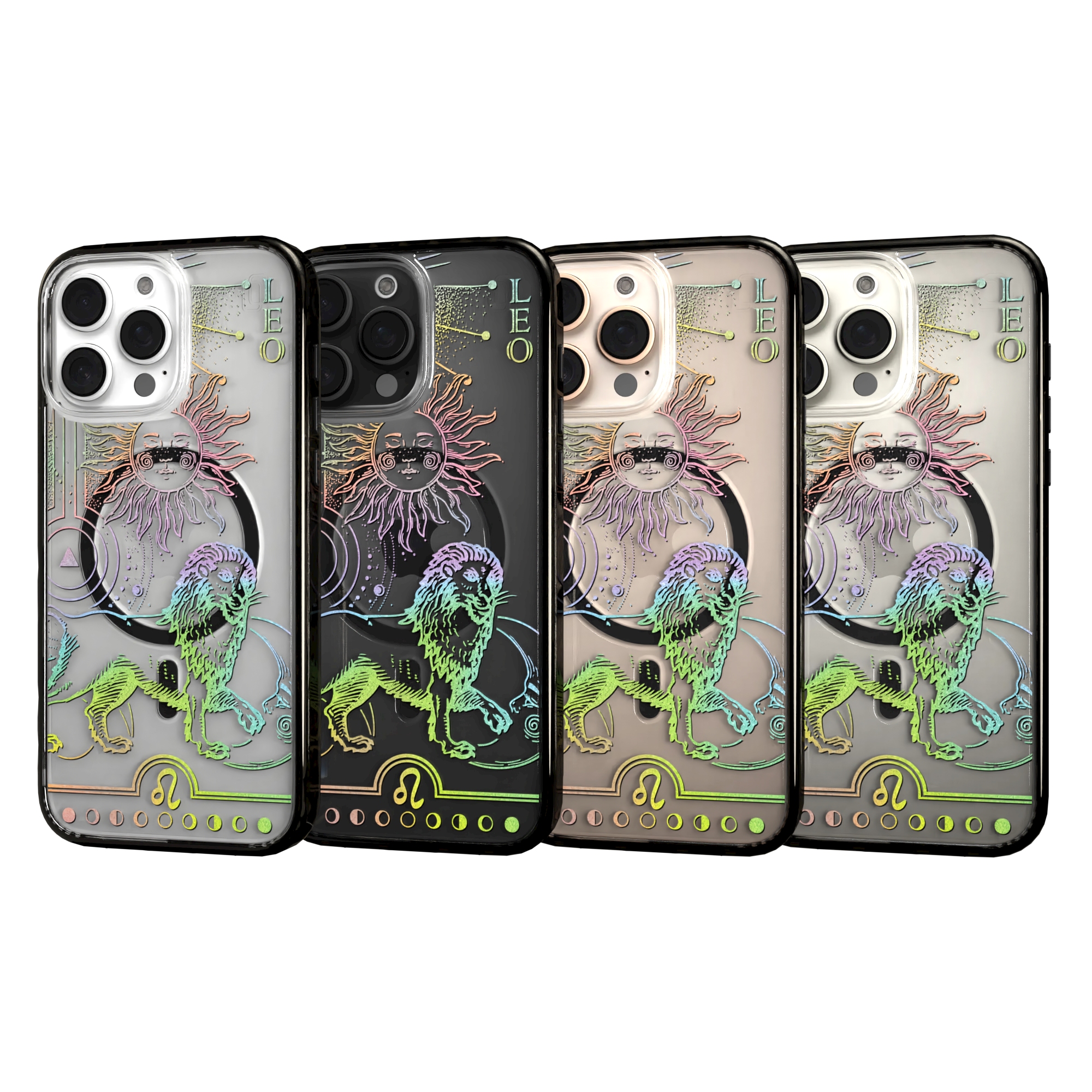 iPhone 16 Series | MagSafe | Zodiac Collection | Leo Leo Rainbow / iPhone 16 Pro Max / Black