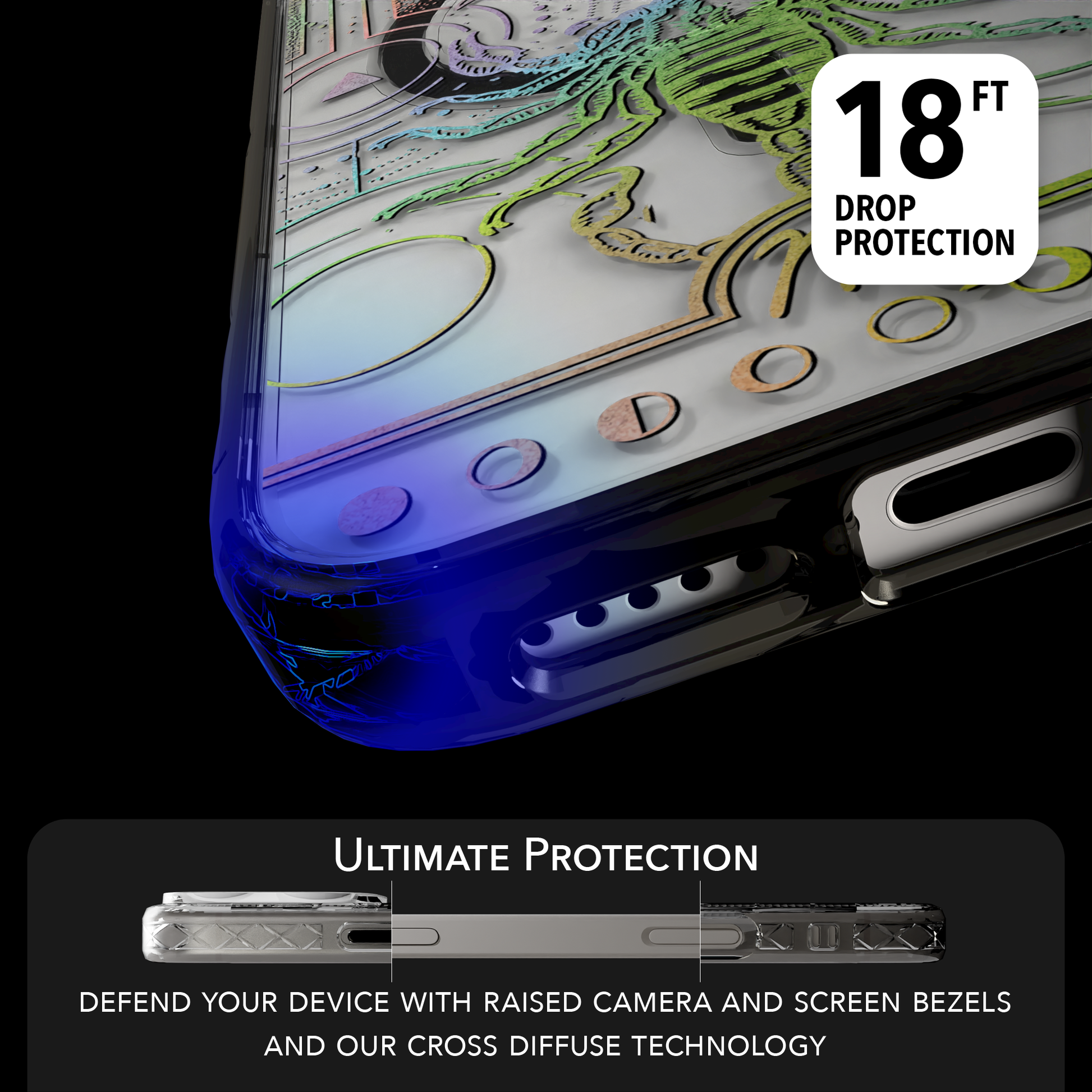 iPhone 16 Series | MagSafe | Zodiac Collection | Scorpio Scorpio Rainbow / iPhone 16 Pro Max / Black