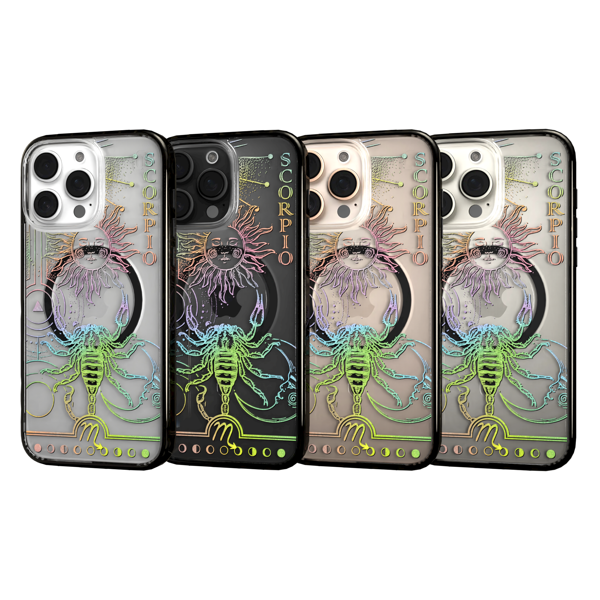 iPhone 16 Series | MagSafe | Zodiac Collection | Scorpio Scorpio Rainbow / iPhone 16 Pro Max / Black