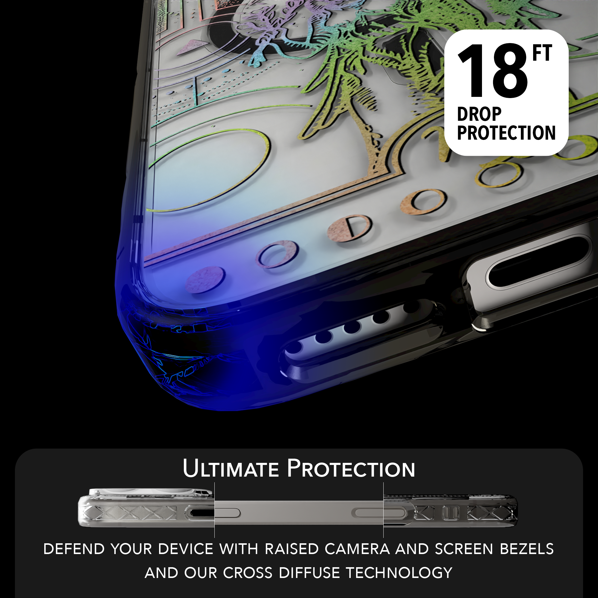 iPhone 16 Series | MagSafe | Zodiac Collection | Virgo Virgo Rainbow / iPhone 16 Pro Max / Black