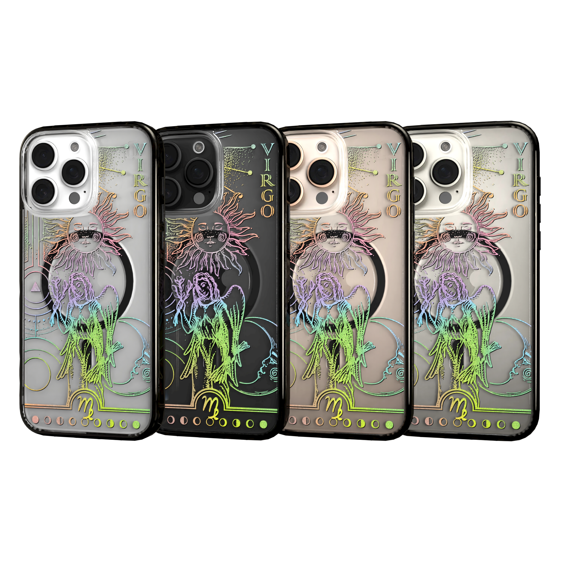 iPhone 16 Series | MagSafe | Zodiac Collection | Virgo Virgo Rainbow / iPhone 16 Pro Max / Black