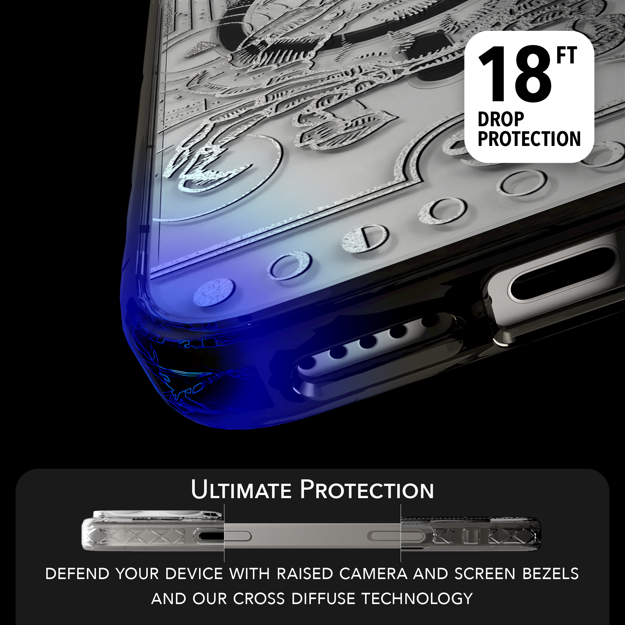 iPhone 16 Series | MagSafe | Zodiac Collection | Cancer Cancer Silver / iPhone 16 Pro Max / Black