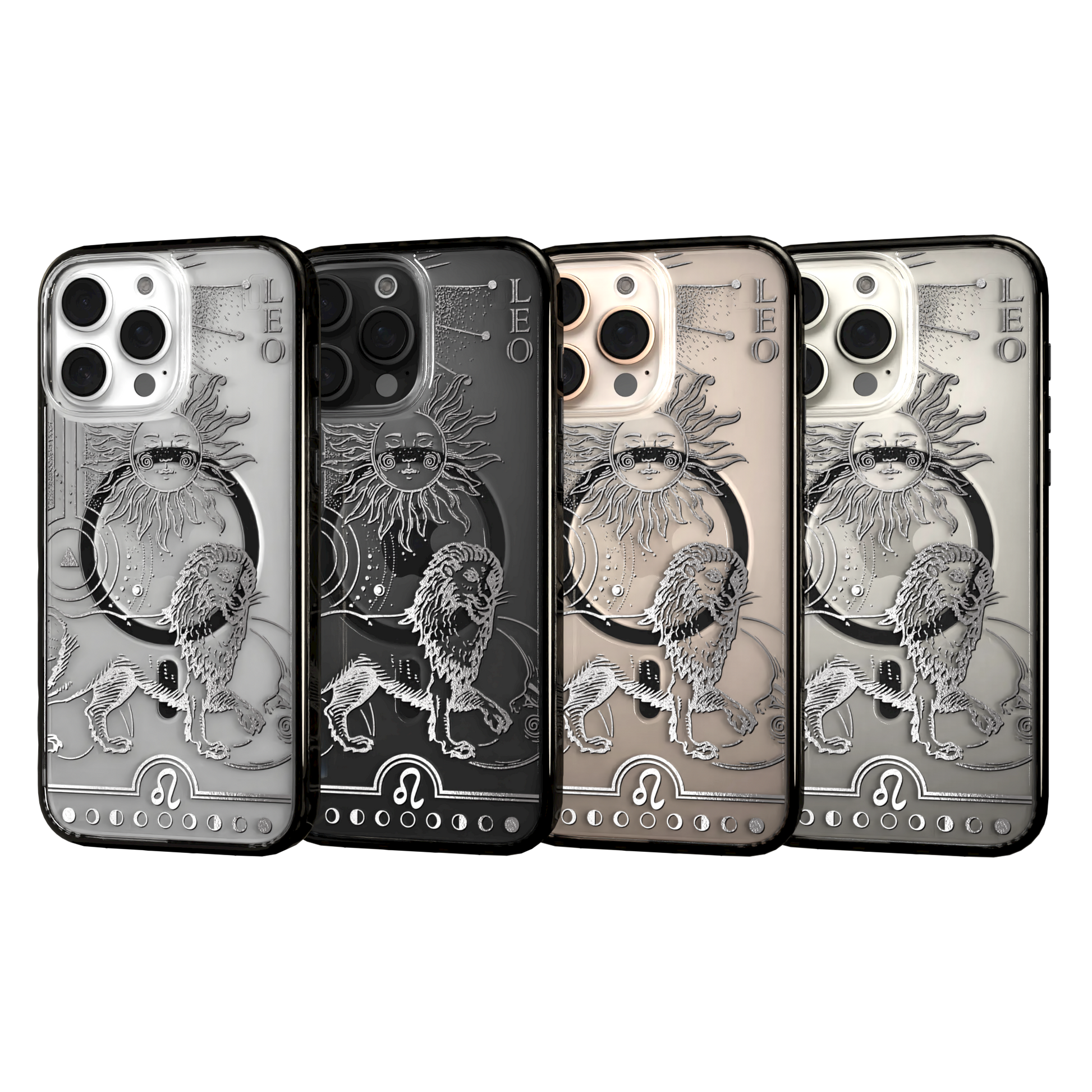 iPhone 16 Series | MagSafe | Zodiac Collection | Leo Leo Silver / iPhone 16 Pro Max / Black