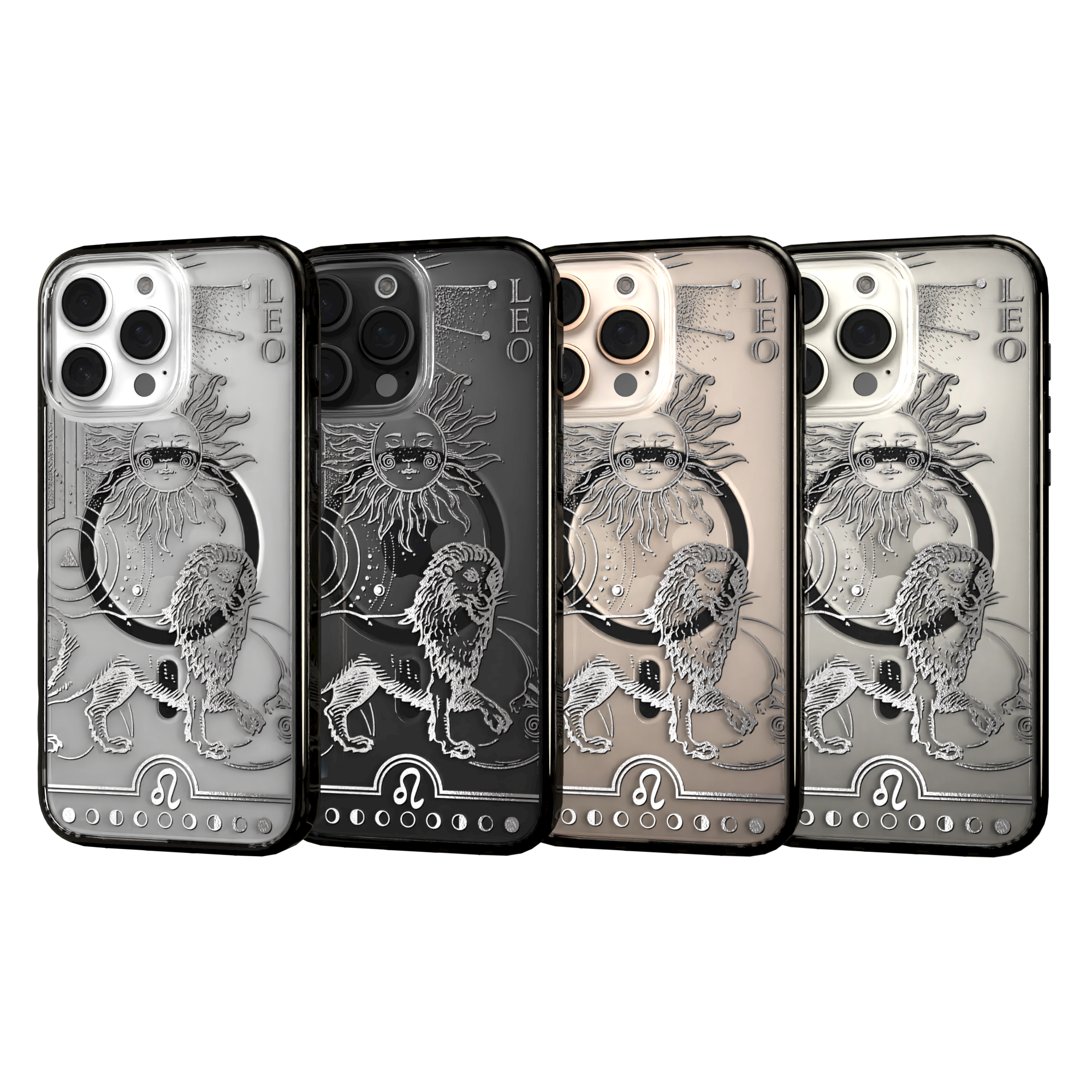 iPhone 16 Series | MagSafe | Zodiac Collection | Leo Leo Silver / iPhone 16 Pro Max / Black