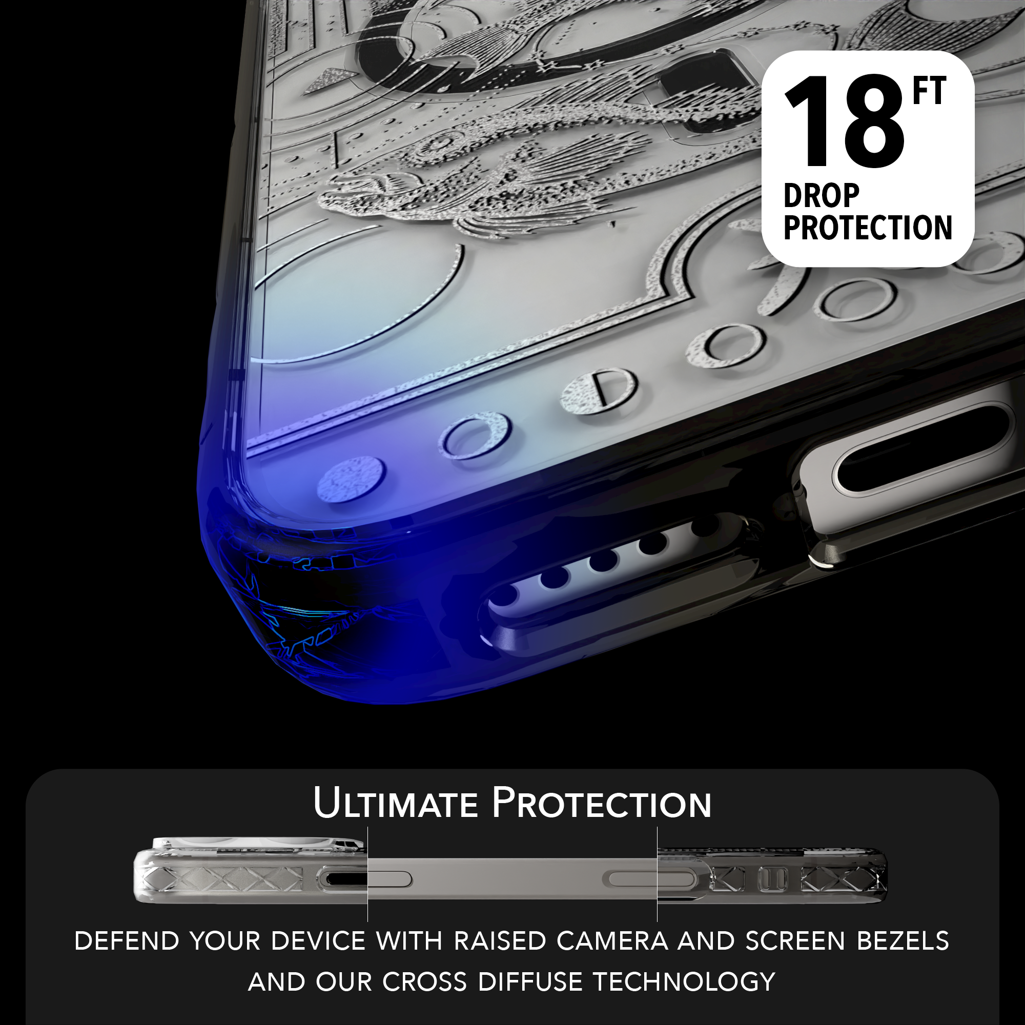 iPhone 16 Series | MagSafe | Zodiac Collection | Pisces Pisces Silver / iPhone 16 Pro Max / Black