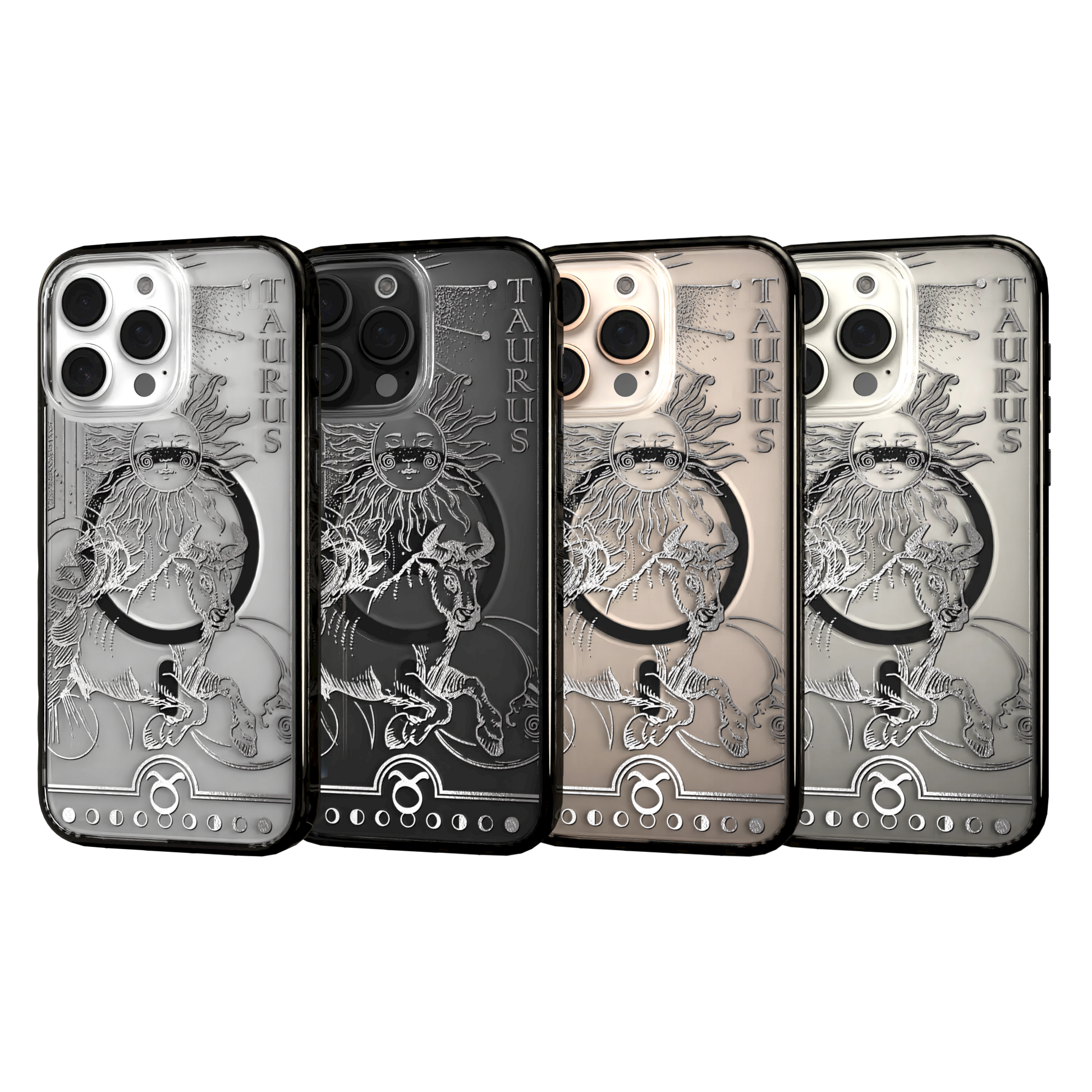 iPhone 16 Series | MagSafe | Zodiac Collection | Taurus Taurus Silver / iPhone 16 Pro Max / Black