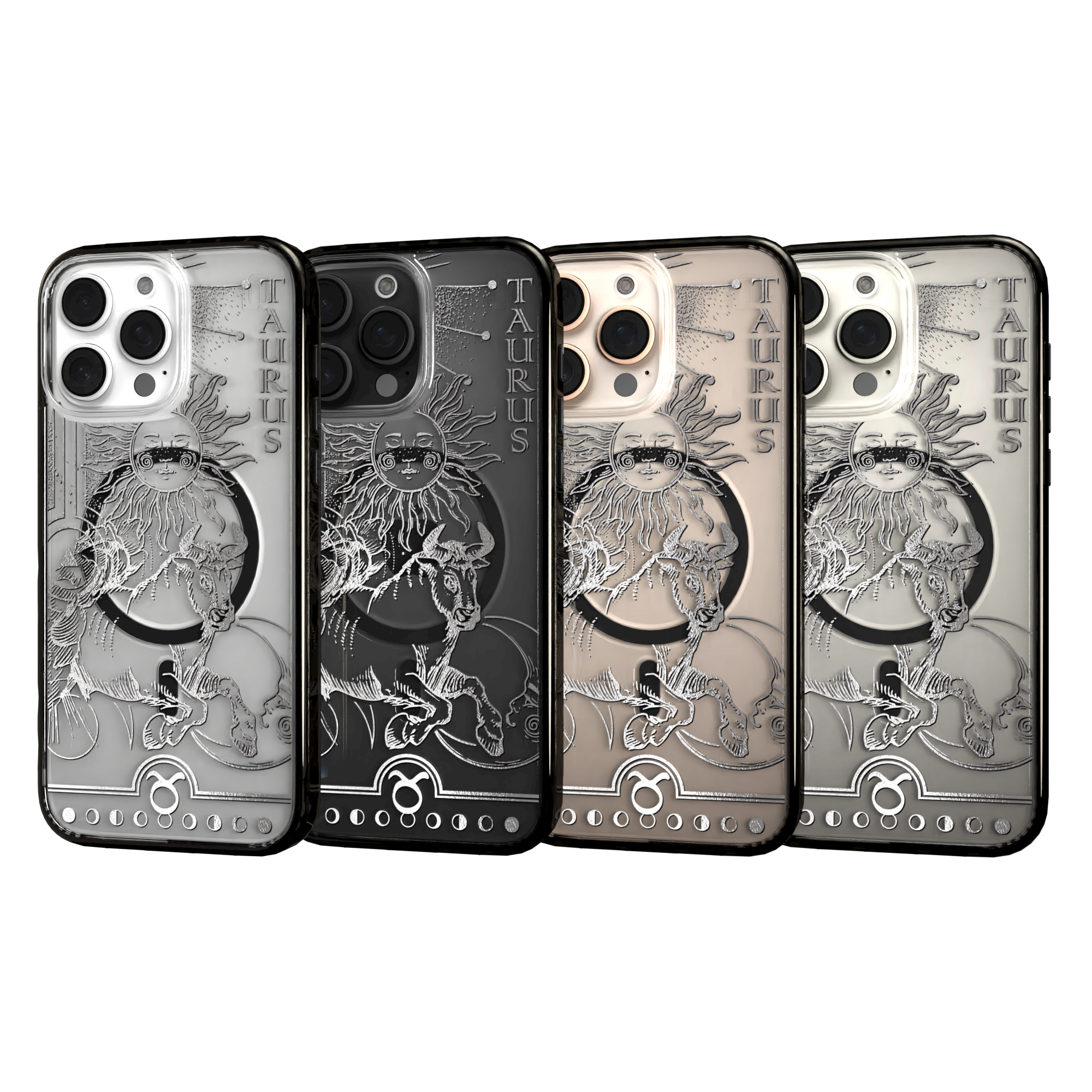 iPhone 16 Series | MagSafe | Zodiac Collection | Taurus Taurus Silver / iPhone 16 Pro Max / Black