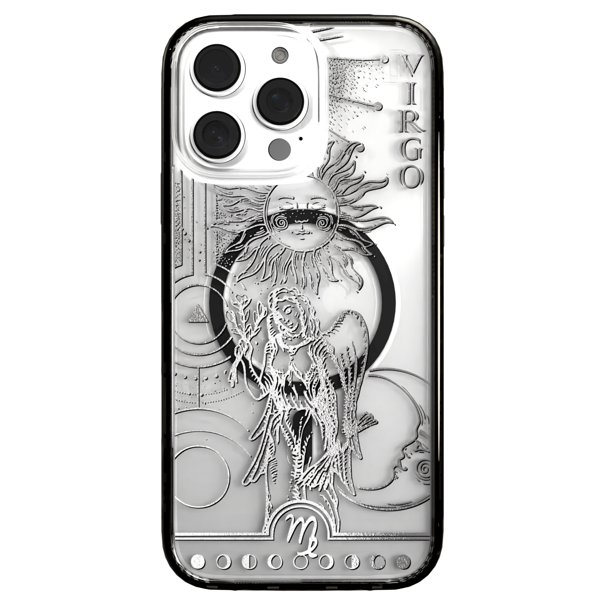 iPhone 16 Series | MagSafe | Zodiac Collection | Virgo Virgo Silver / iPhone 16 Pro Max / Black