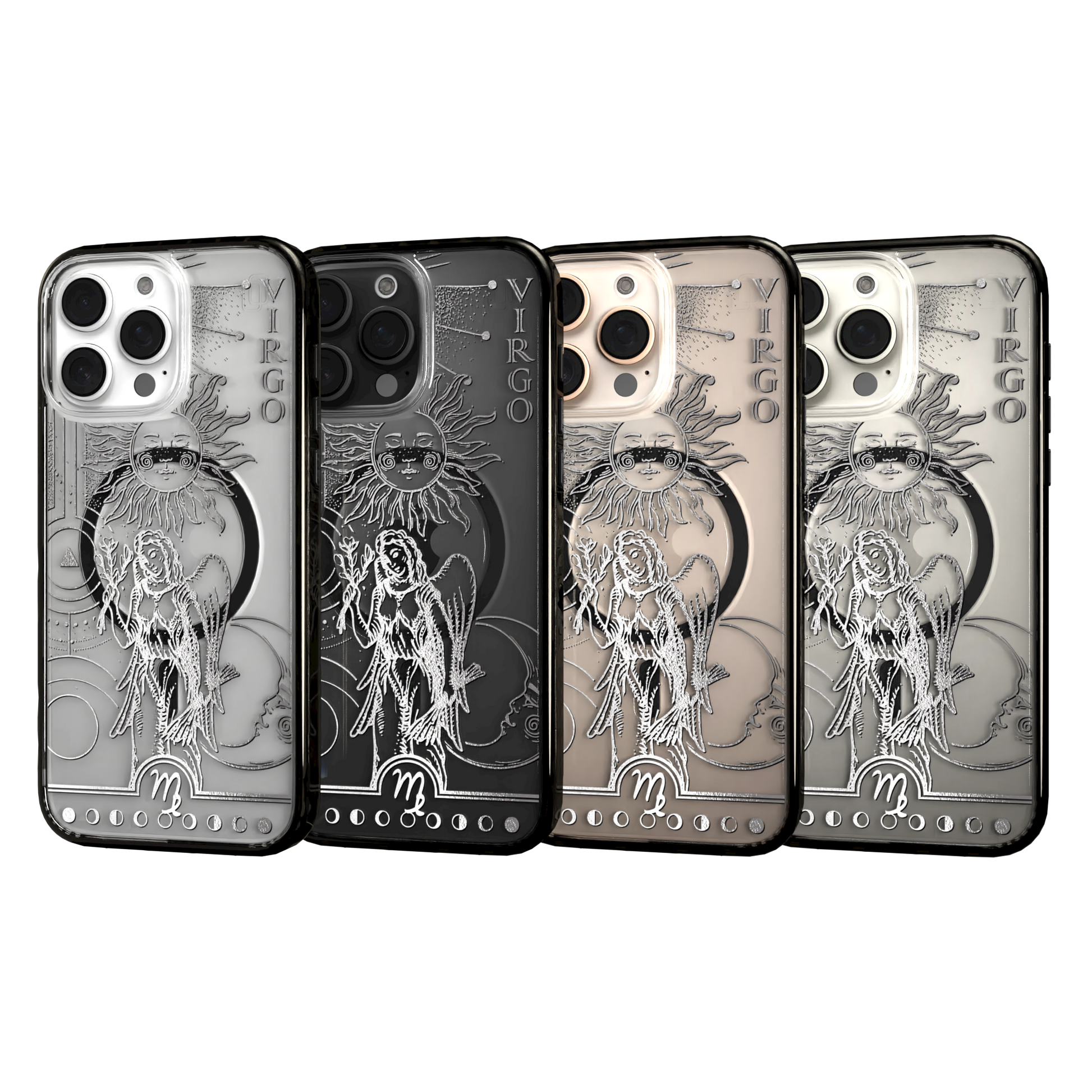 iPhone 16 Series | MagSafe | Zodiac Collection | Virgo Virgo Silver / iPhone 16 Pro Max / Black