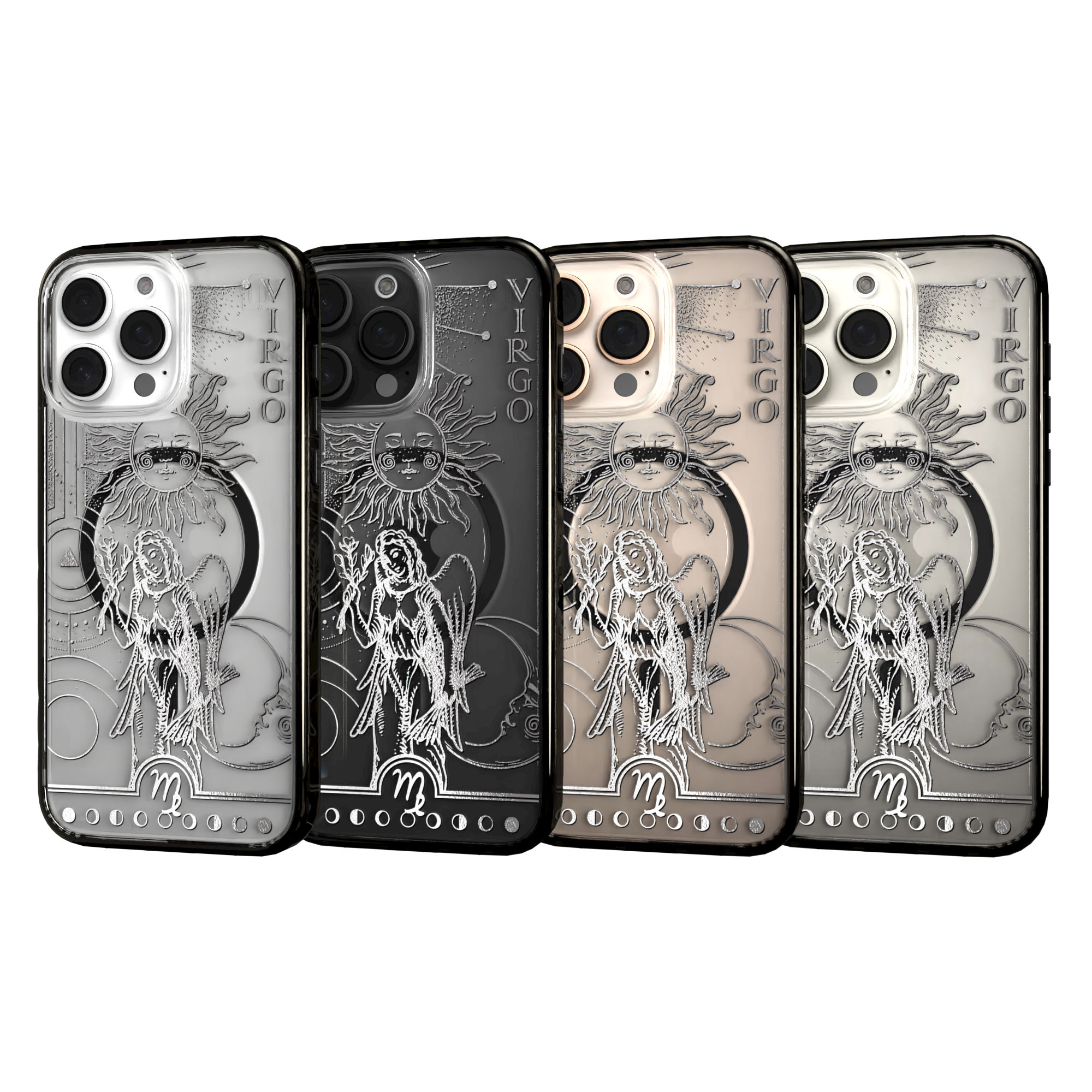 iPhone 16 Series | MagSafe | Zodiac Collection | Virgo Virgo Silver / iPhone 16 Pro Max / Black