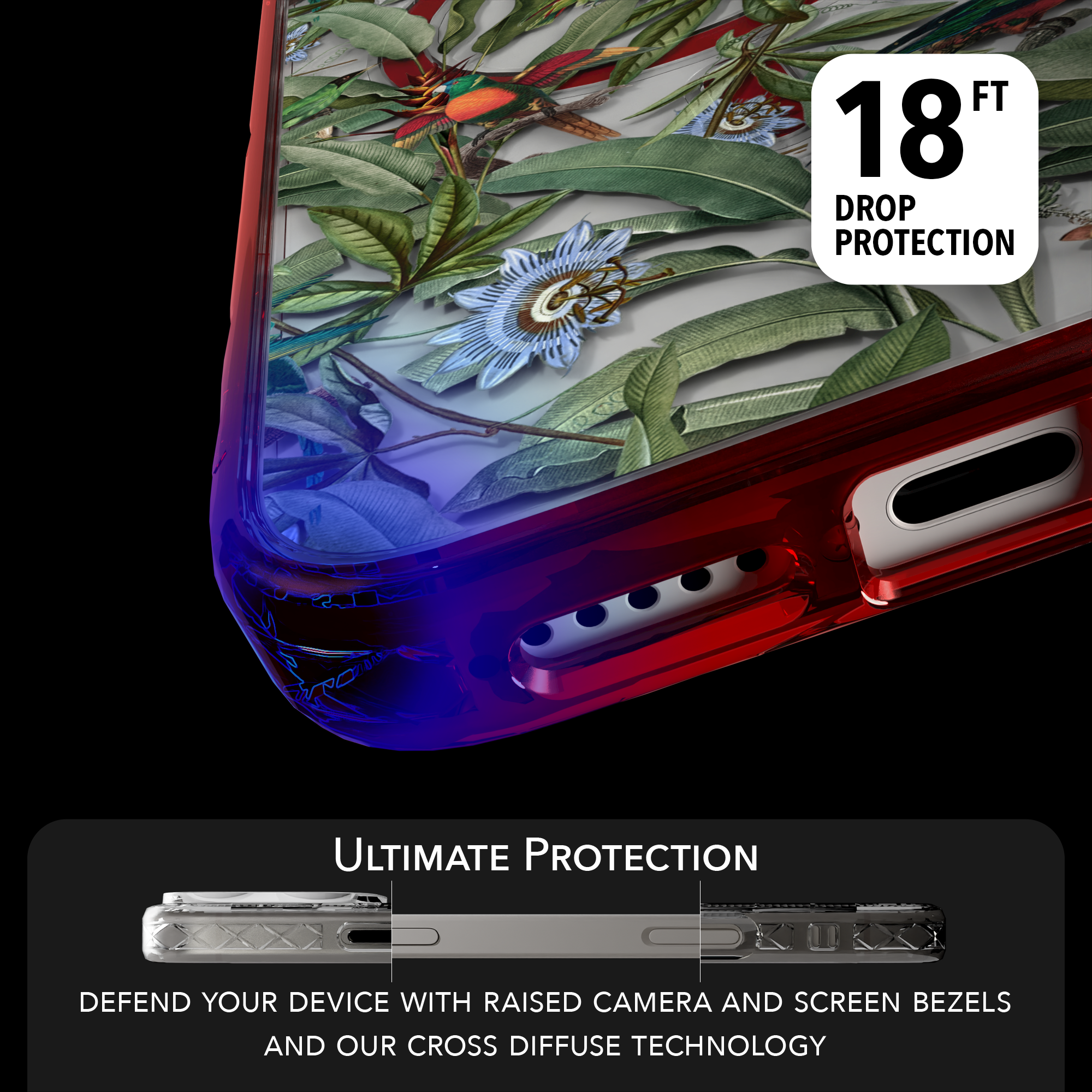iPhone 16 Series | MagSafe | Bird Case | Parrot Haven Parrot Haven / iPhone 16 Pro Max / Red