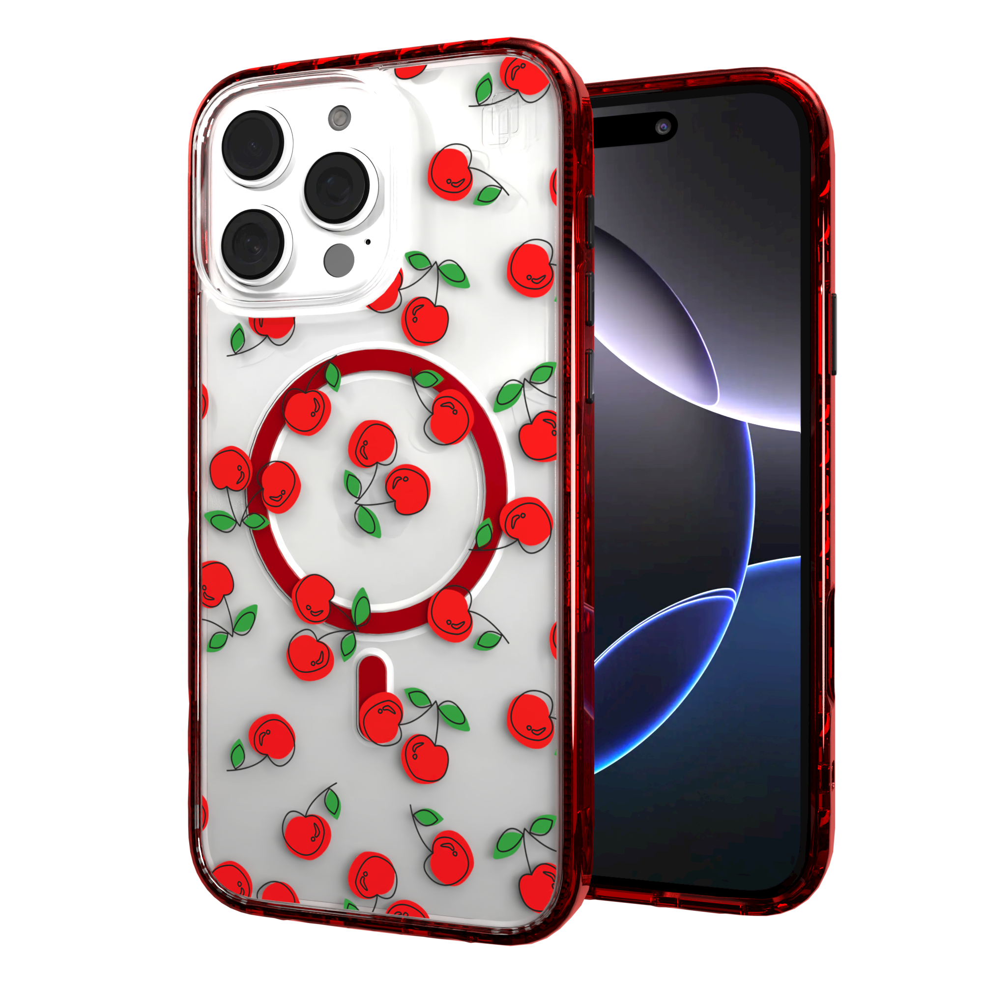 iPhone 16 Series | MagSafe | Fruit Bowl Collection | Bowl O' Cherries Bowl O' Cherries / iPhone 16 Pro Max / Red