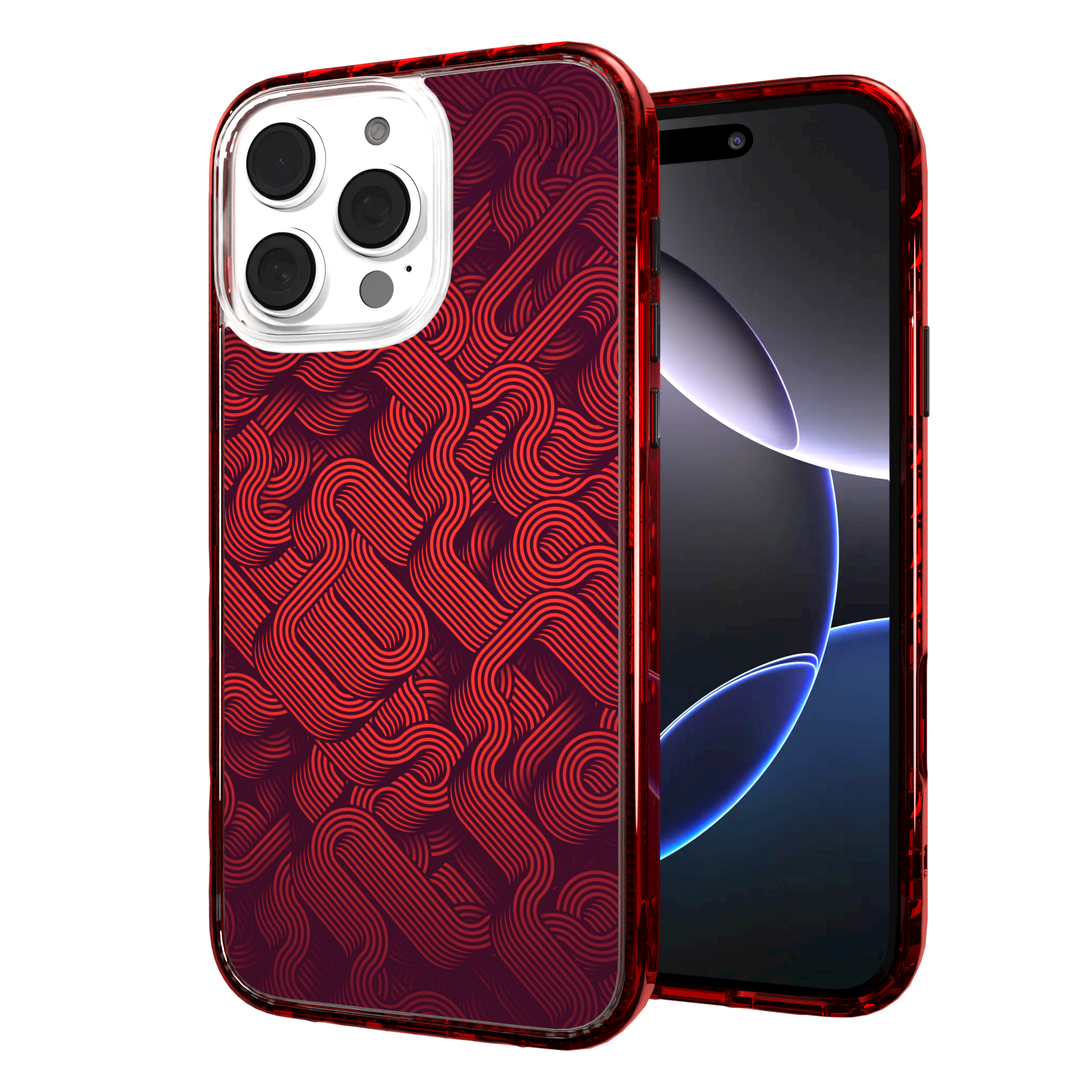 iPhone 16 Series | MagSafe | Monochromatic Case Designs | Red Dimensions Red Dimensions / iPhone 16 Pro Max / Red