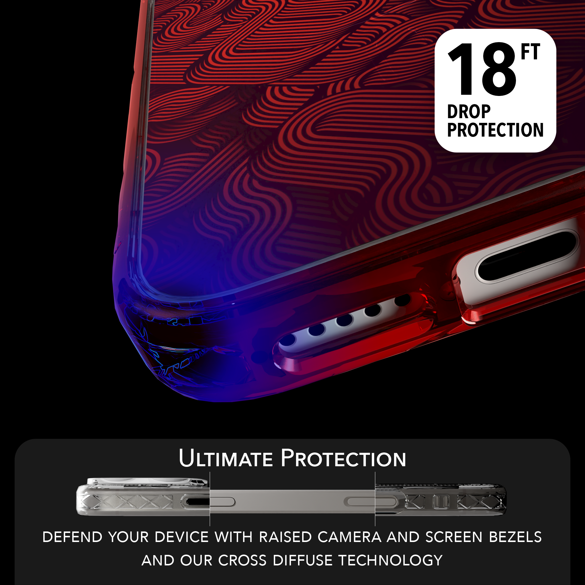 iPhone 16 Series | MagSafe | Monochromatic Case Designs | Red Dimensions Red Dimensions / iPhone 16 Pro Max / Red