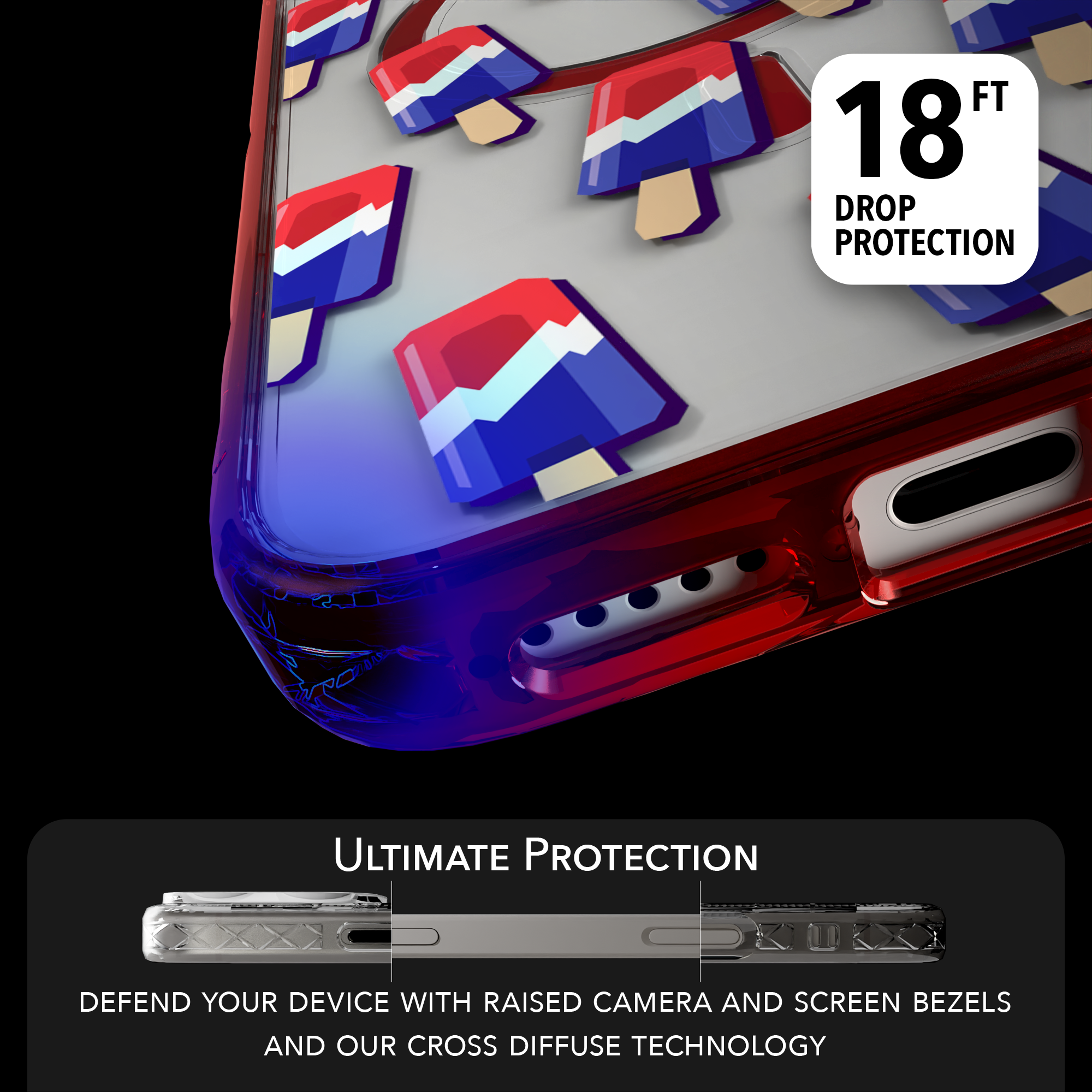 iPhone 16 Series | MagSafe | Summer Vibes Case Collection | Patriot Popsicle Patriot Popsicle / iPhone 16 Pro Max / Red