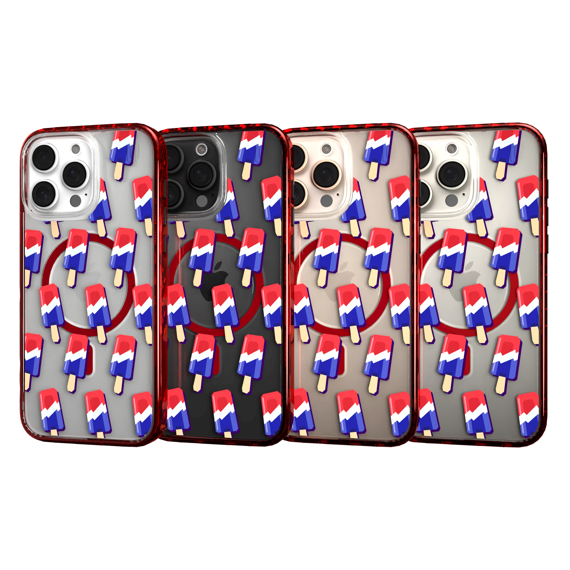 iPhone 16 Series | MagSafe | Summer Vibes Case Collection | Patriot Popsicle Patriot Popsicle / iPhone 16 Pro Max / Red