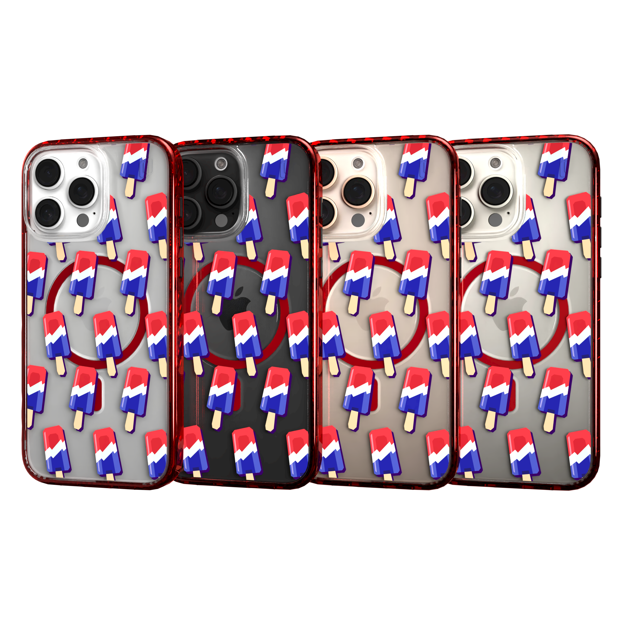 iPhone 16 Series | MagSafe | Summer Vibes Case Collection | Patriot Popsicle Patriot Popsicle / iPhone 16 Pro Max / Red