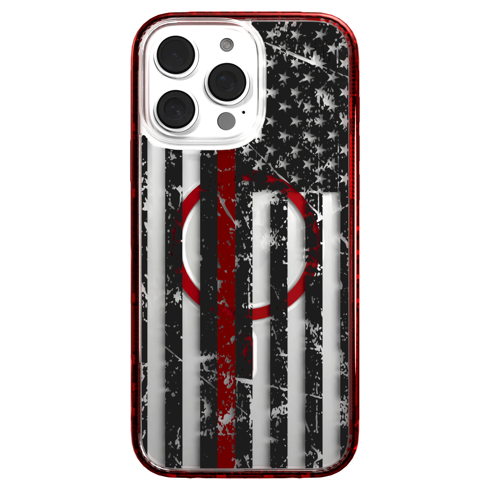 iPhone 16 Series | MagSafe | Red, White & Blue Case Collection | Thin Red Line Red Line / iPhone 16 Pro Max / Red