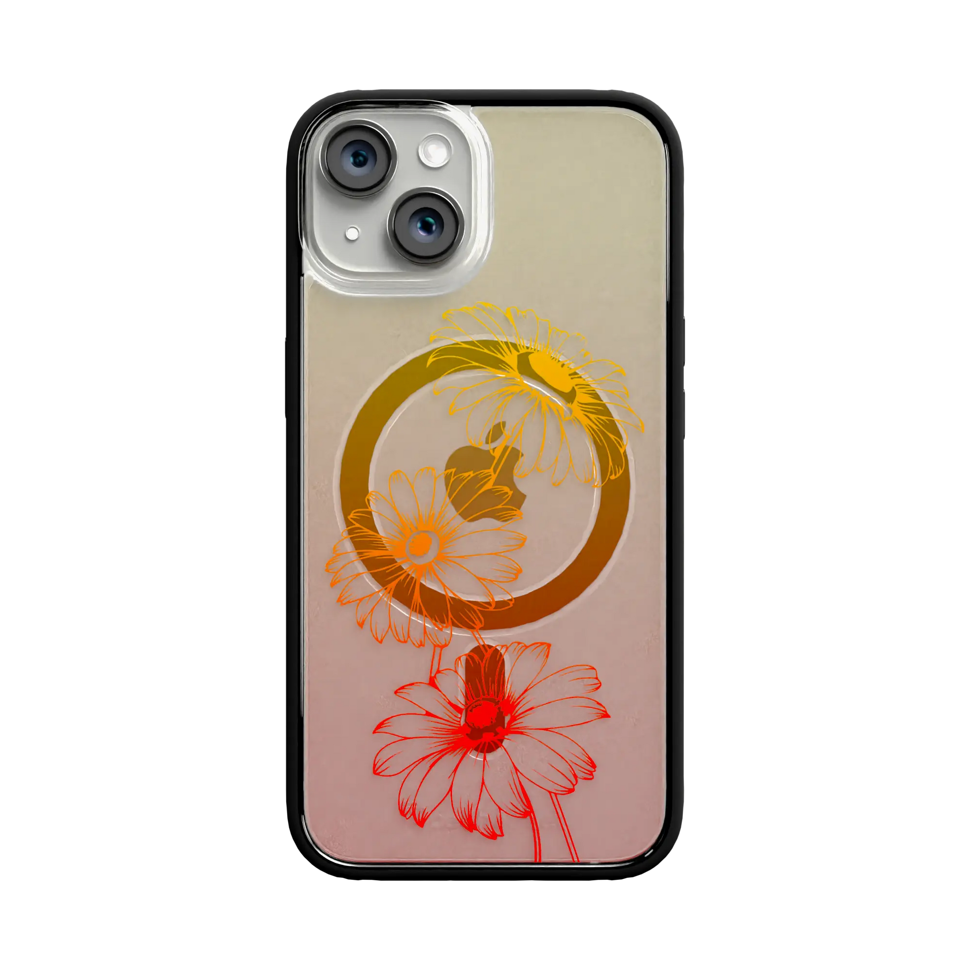 Apple-iPhone-12-12-Pro-Crystal-Clear Citrus Splash | Protective MagSafe Case | Ombre Bouquet Collection for Apple iPhone 12 Series cellhelmet cellhelmet