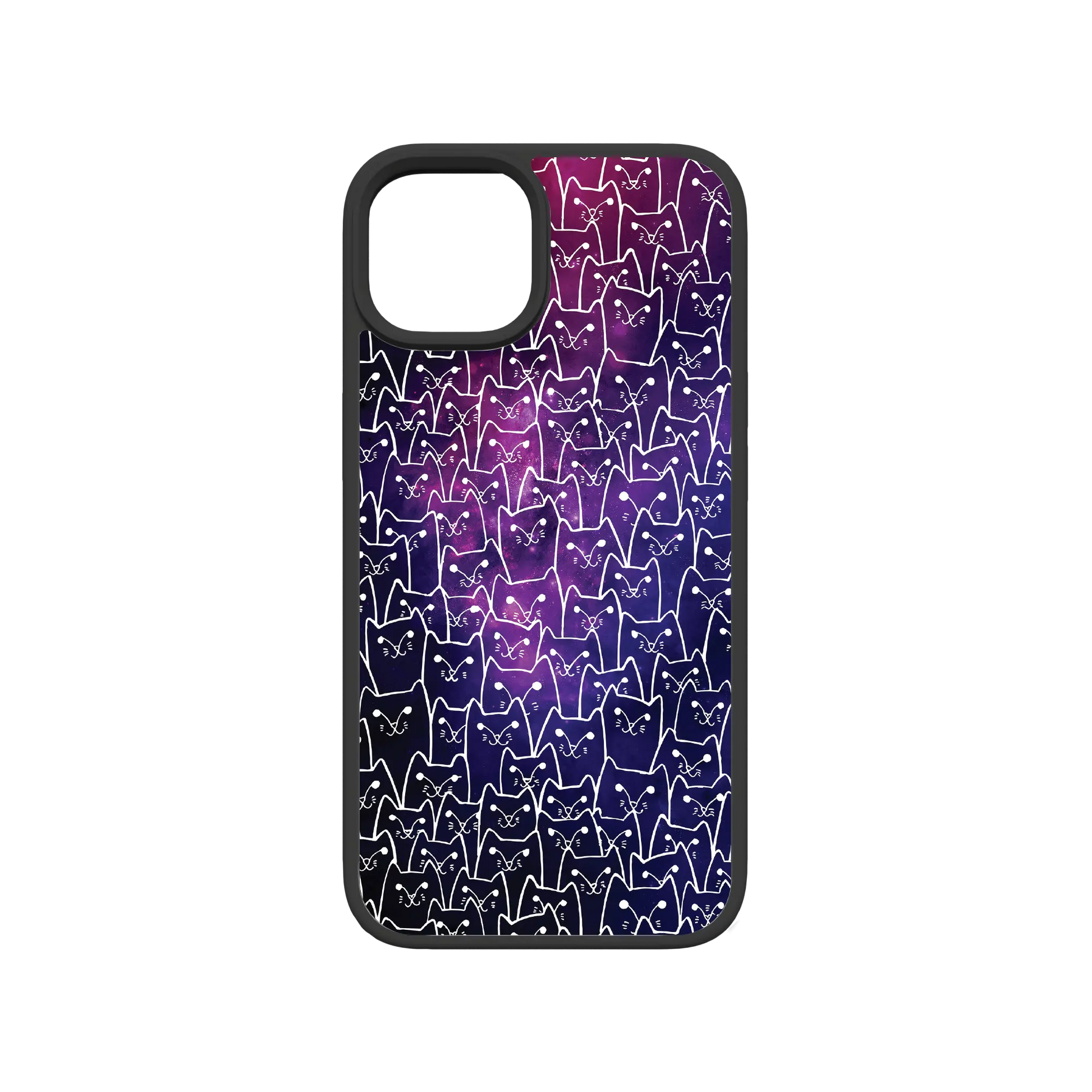 Apple-iPhone-13-Crystal-Clear Cosmic Meow | Protective MagSafe Case | Cats Meow Series for Apple iPhone 13 Series cellhelmet cellhelmet