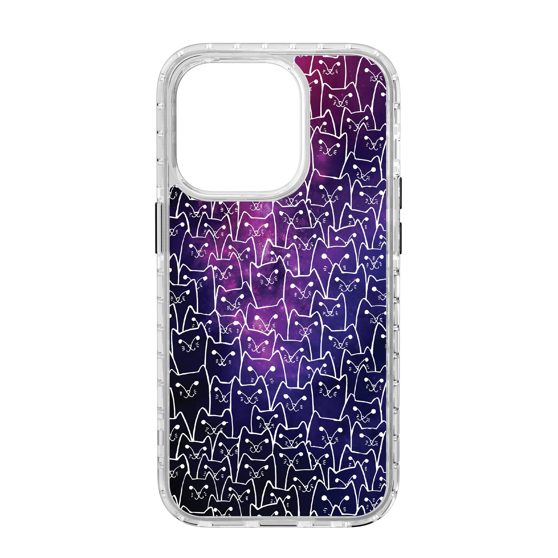 Apple-iPhone-14-Pro-Crystal-Clear Cosmic Meow | Protective MagSafe Case | Cats Meow Series for Apple iPhone 14 Series cellhelmet cellhelmet