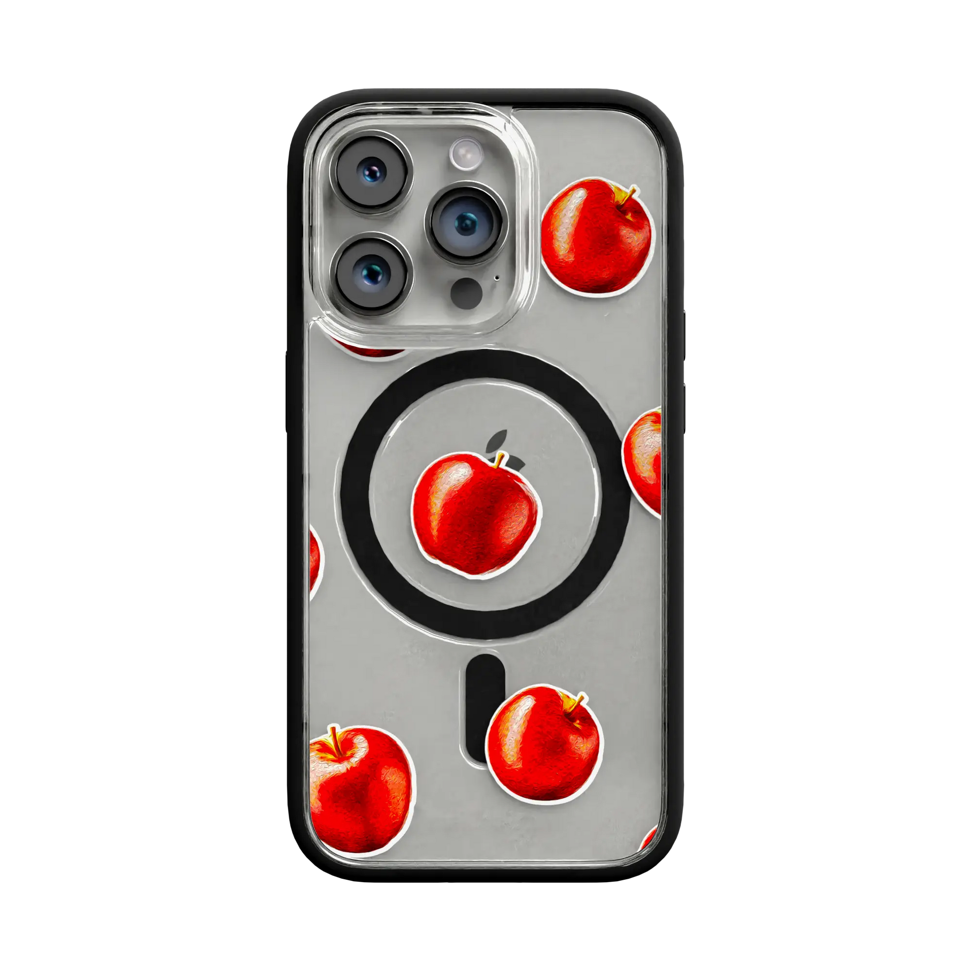 Apple-iPhone-13-Pro-Crystal-Clear Crisp Apple | Protective MagSafe Case | Fruits Collection for Apple iPhone 13 Series cellhelmet cellhelmet