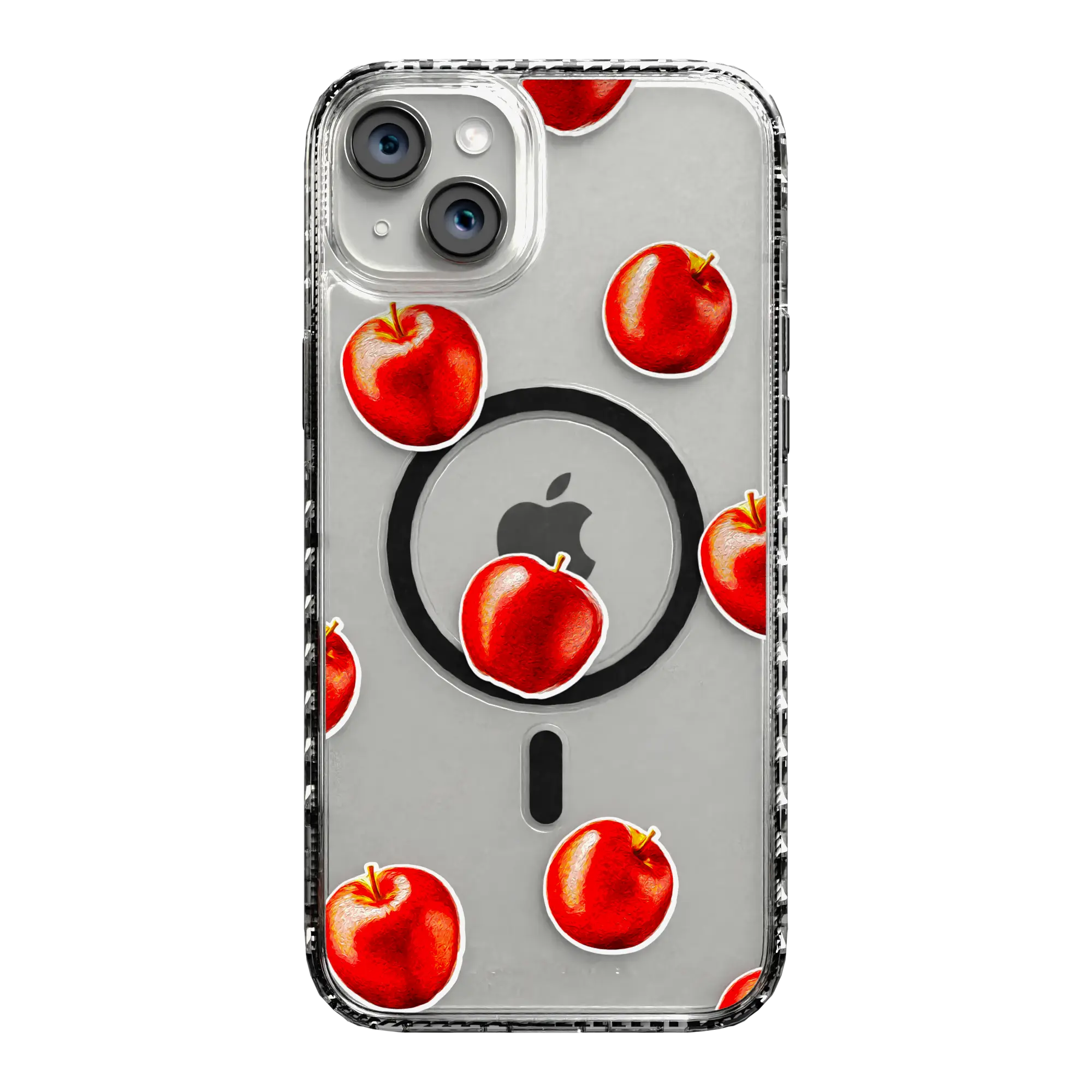 Apple-iPhone-14-Plus-Crystal-Clear Crisp Apple | Protective MagSafe Case | Fruits Collection for Apple iPhone 14 Series cellhelmet cellhelmet