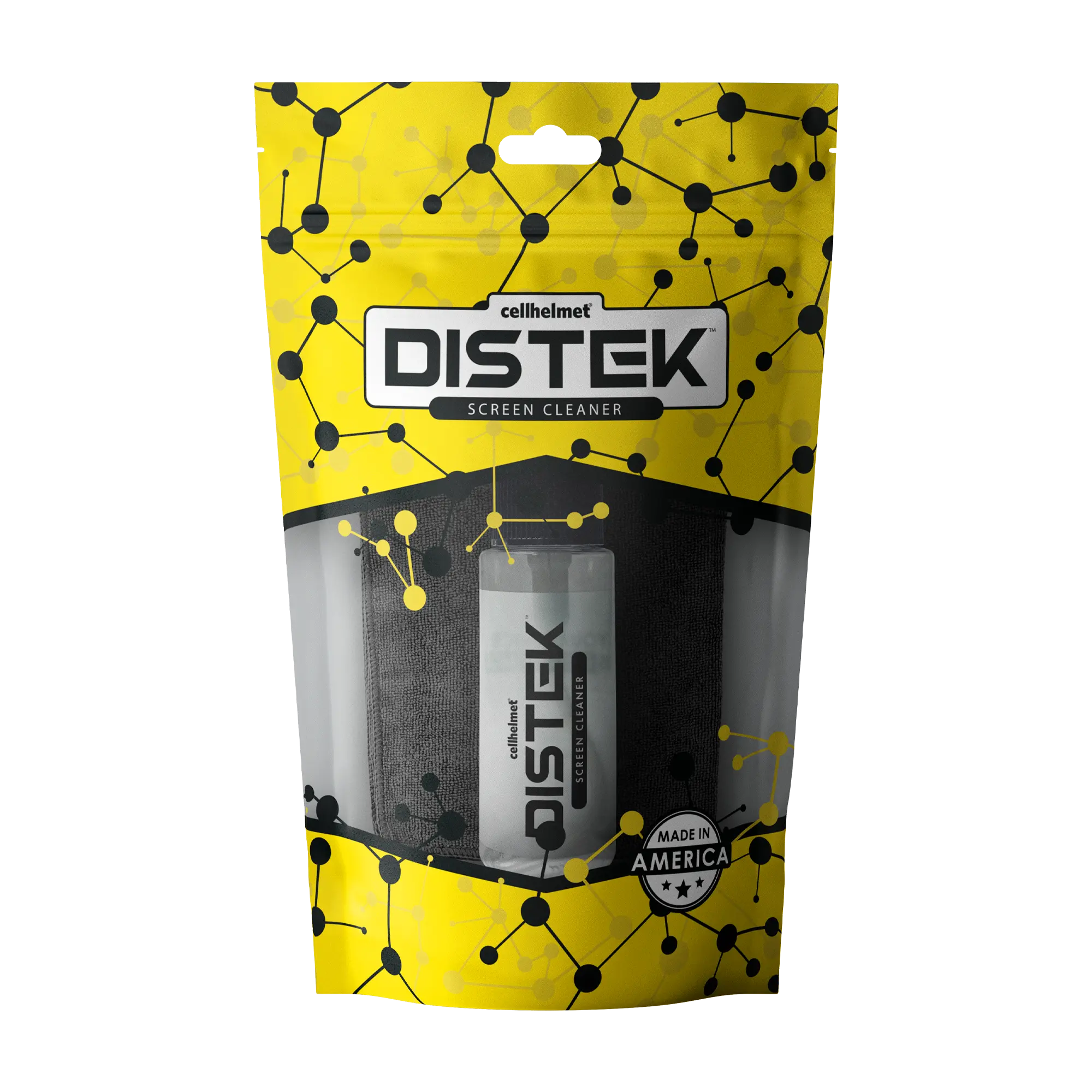 DISTEK Screen and Phone Cleaner with Cleaning Cloth - Screen Cleaner - 30mL - cellhelmet