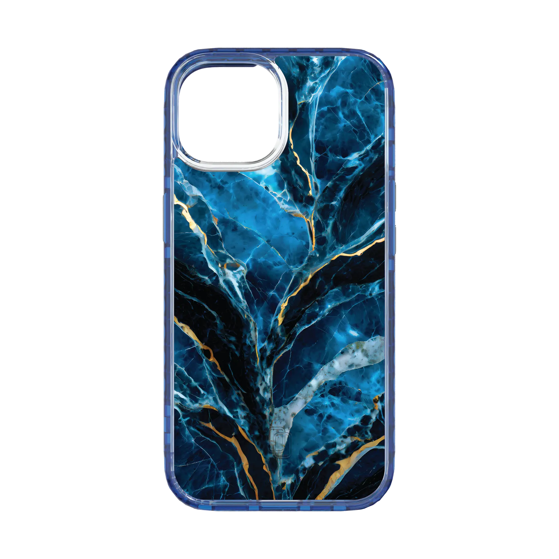Apple-iPhone-15-Bermuda-Blue Deep Sea | Protective MagSafe Case | Marble Stone Series for Apple iPhone 15 Series cellhelmet cellhelmet