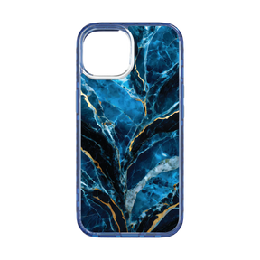 Apple-iPhone-15-Bermuda-Blue Deep Sea | Protective MagSafe Case | Marble Stone Series for Apple iPhone 15 Series cellhelmet cellhelmet