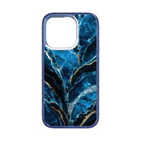 Apple-iPhone-15-Pro-Bermuda-Blue Deep Sea | Protective MagSafe Case | Marble Stone Series for Apple iPhone 15 Series cellhelmet cellhelmet