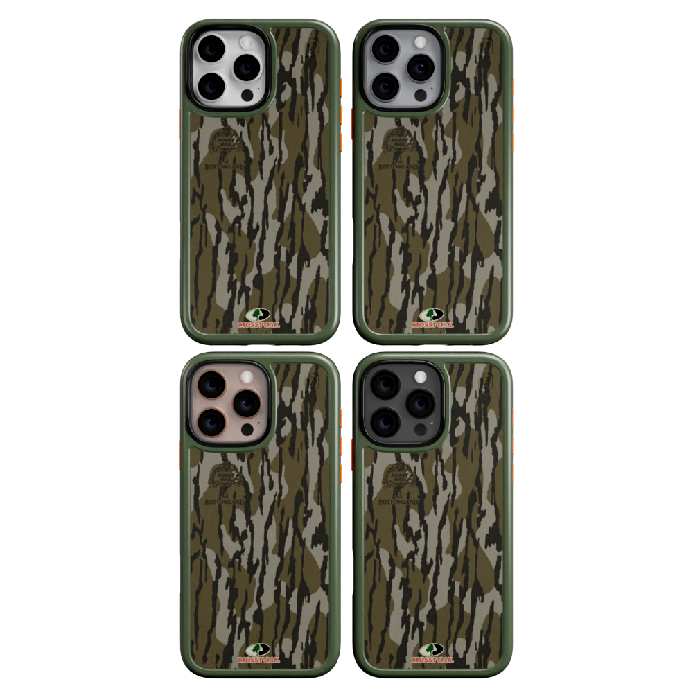 Shock-Absorbent MagSafe® Case for Apple iPhone 16 Pro | Mossy Oak | Bottomland | Fortitude Series