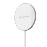 Fast Wireless Charging Pad w/ Magnetic Alignment Technology - Aluminum w/ Glass Surface (15W) - MagSafe Wireless Charger -  - cellhelmet