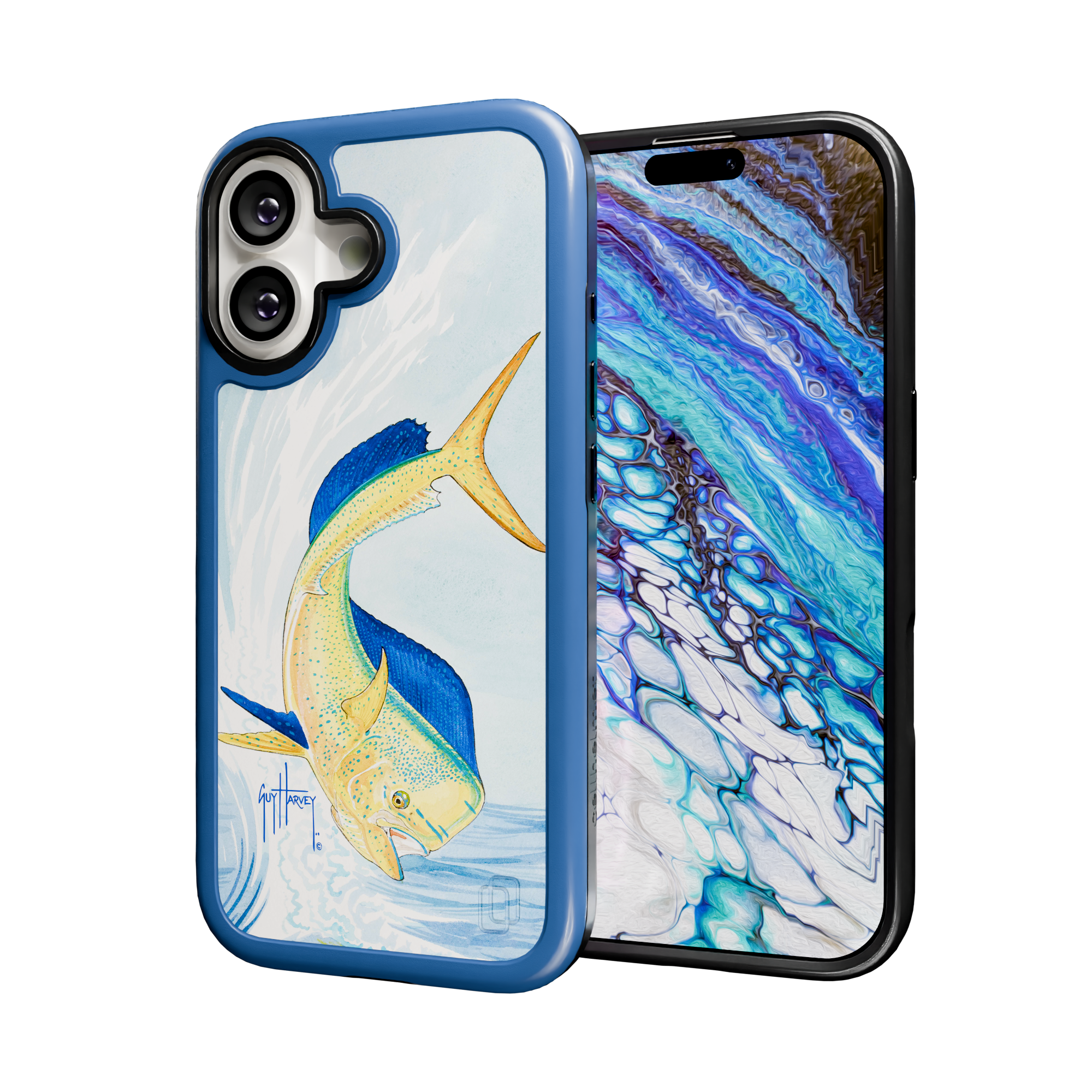 Guy Harvey Collection - Mahi for iPhone 17 Series Mahi / iPhone 17 / Blue