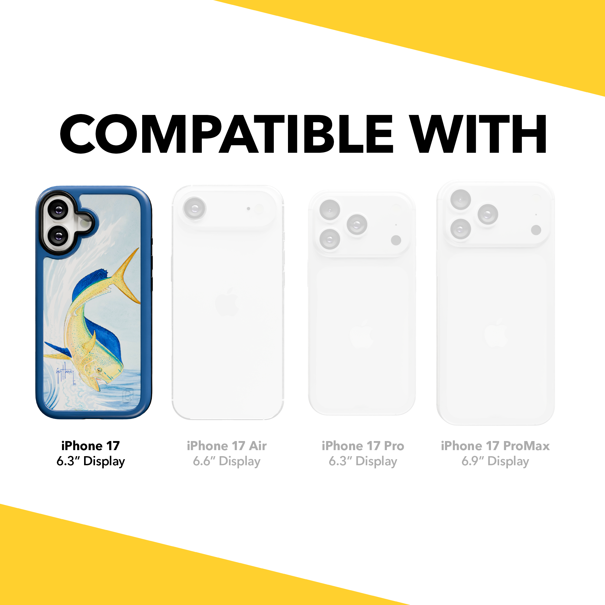 Guy Harvey Collection - Mahi for iPhone 17 Series Mahi / iPhone 17 / Blue