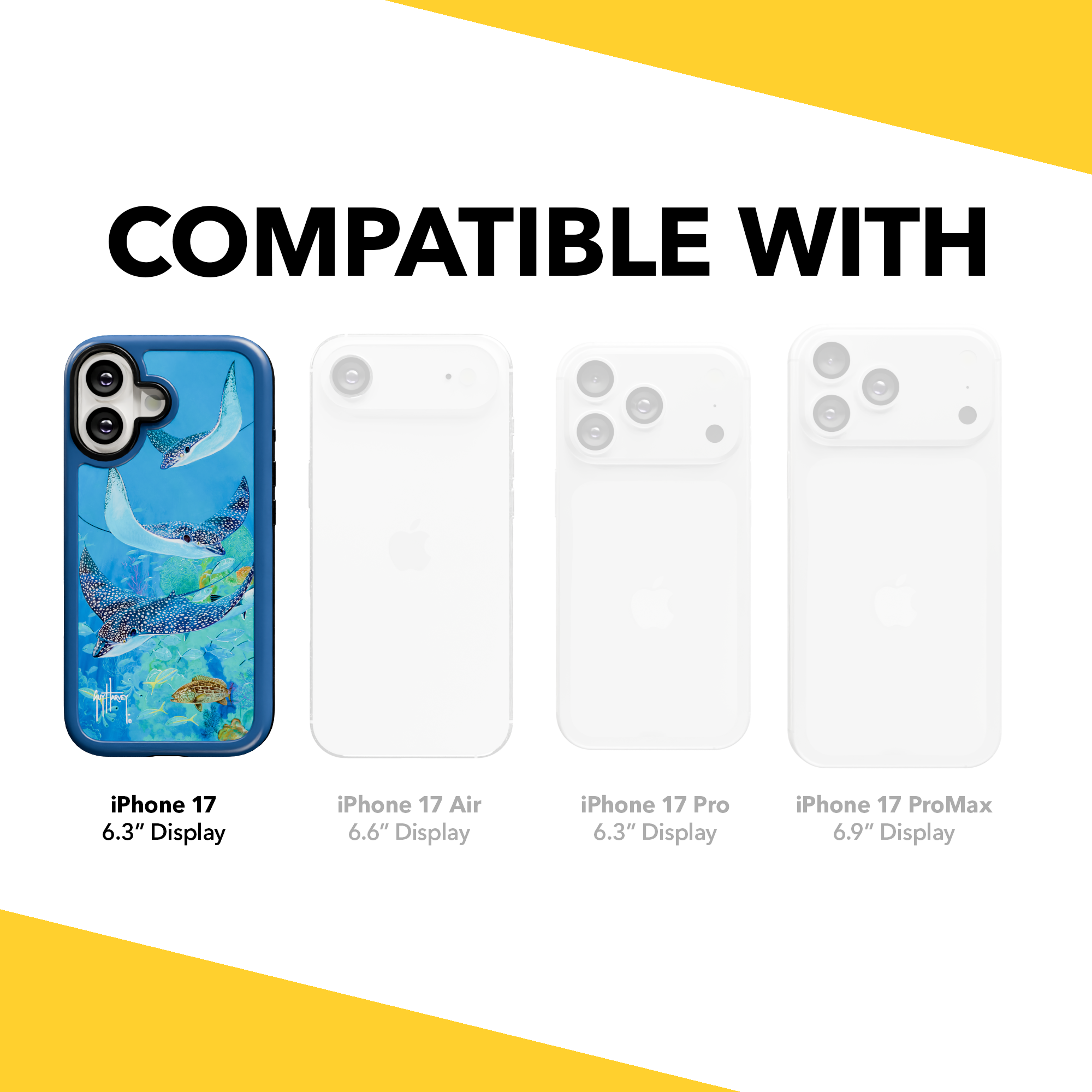 Guy Harvey Collection - Rays And Reefs for iPhone 17 Series Rays and Reefs / iPhone 17 / Blue