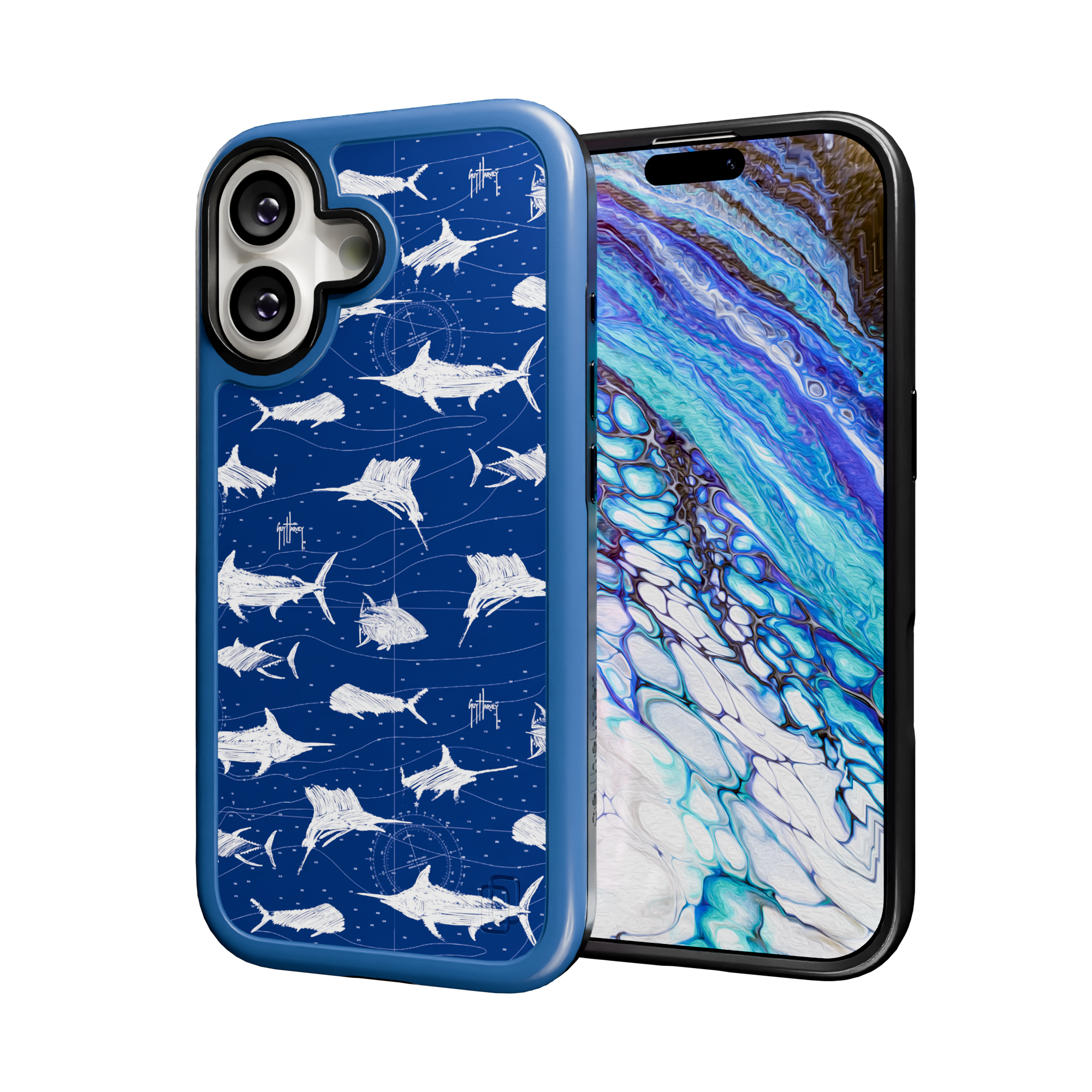 Guy Harvey Collection - Scribble for iPhone 17 Series Scribbler / iPhone 17 / Blue