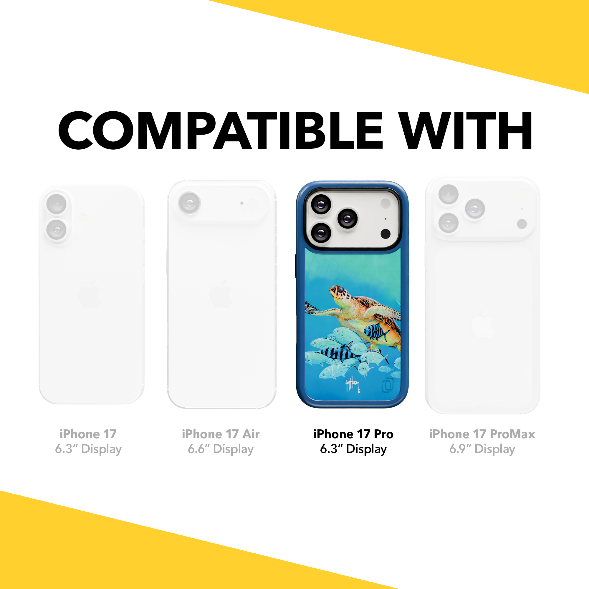 Guy Harvey Collection - Hawksbill Caravan for iPhone 17 Series Hawksbill Caravan / iPhone 17 Pro / Blue