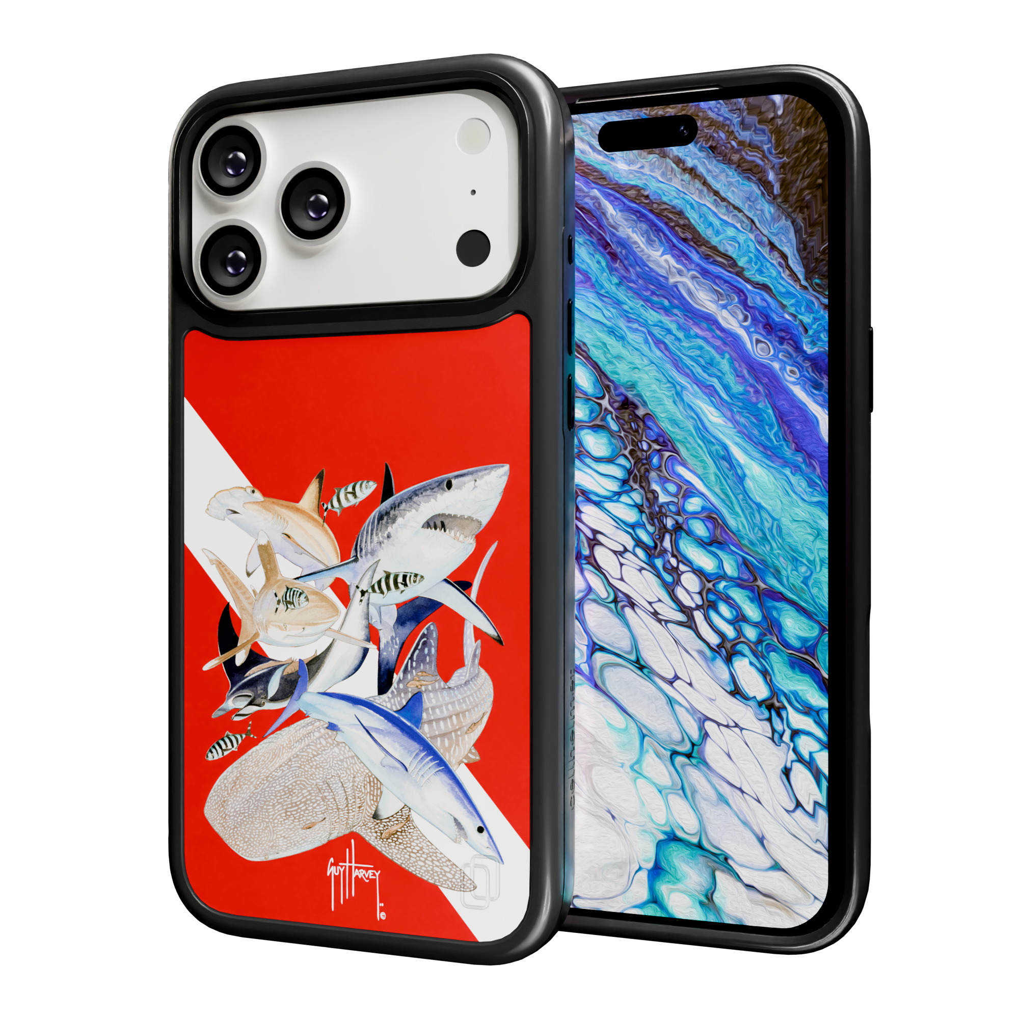 Guy Harvey Collection - Dive Flag for iPhone 17 Series Dive Flag / iPhone 17 Pro Max / Black